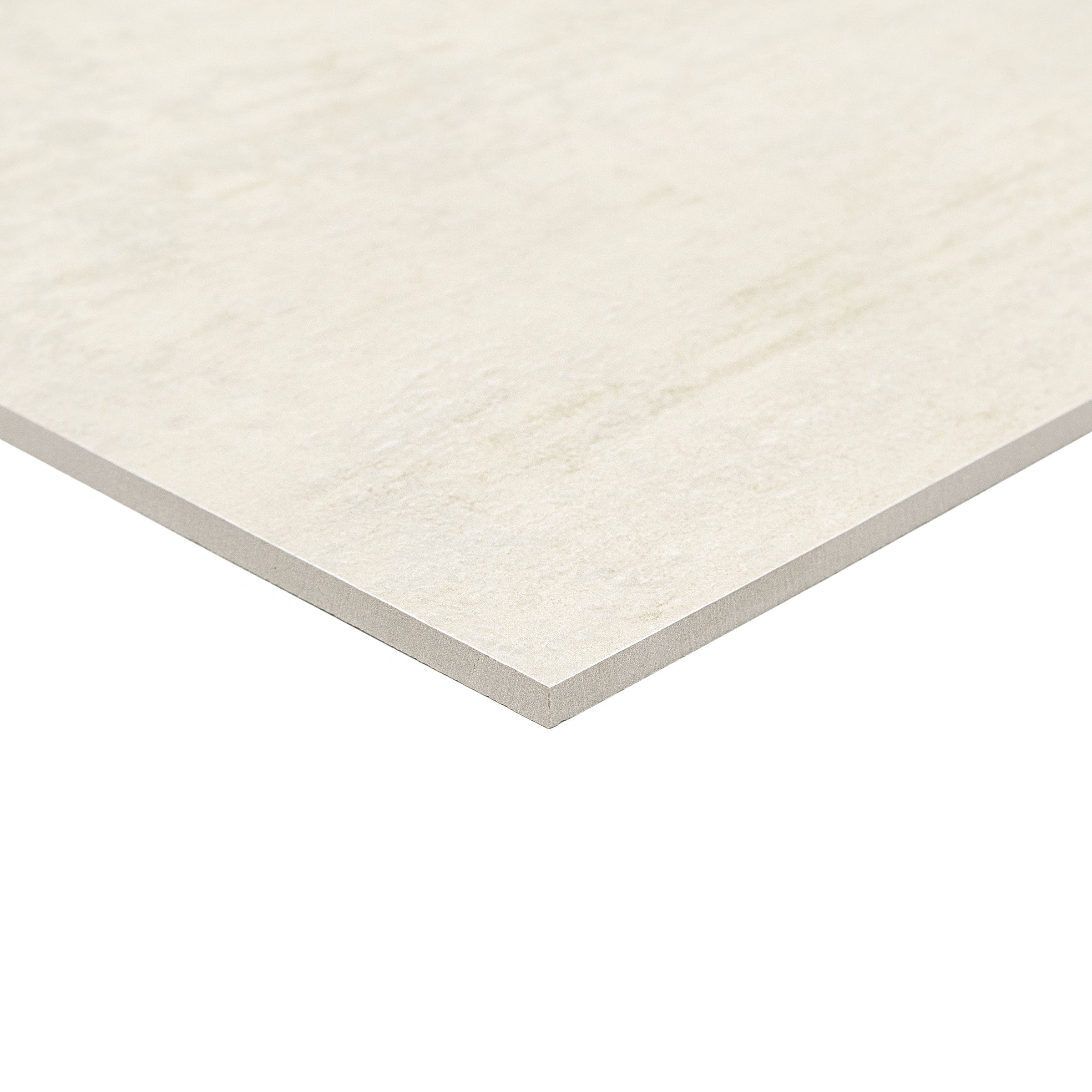 Travertino 3D Matte Porcelain Tile in beige and white with warm layered veining from Stone Editions Porcelain Tile collection