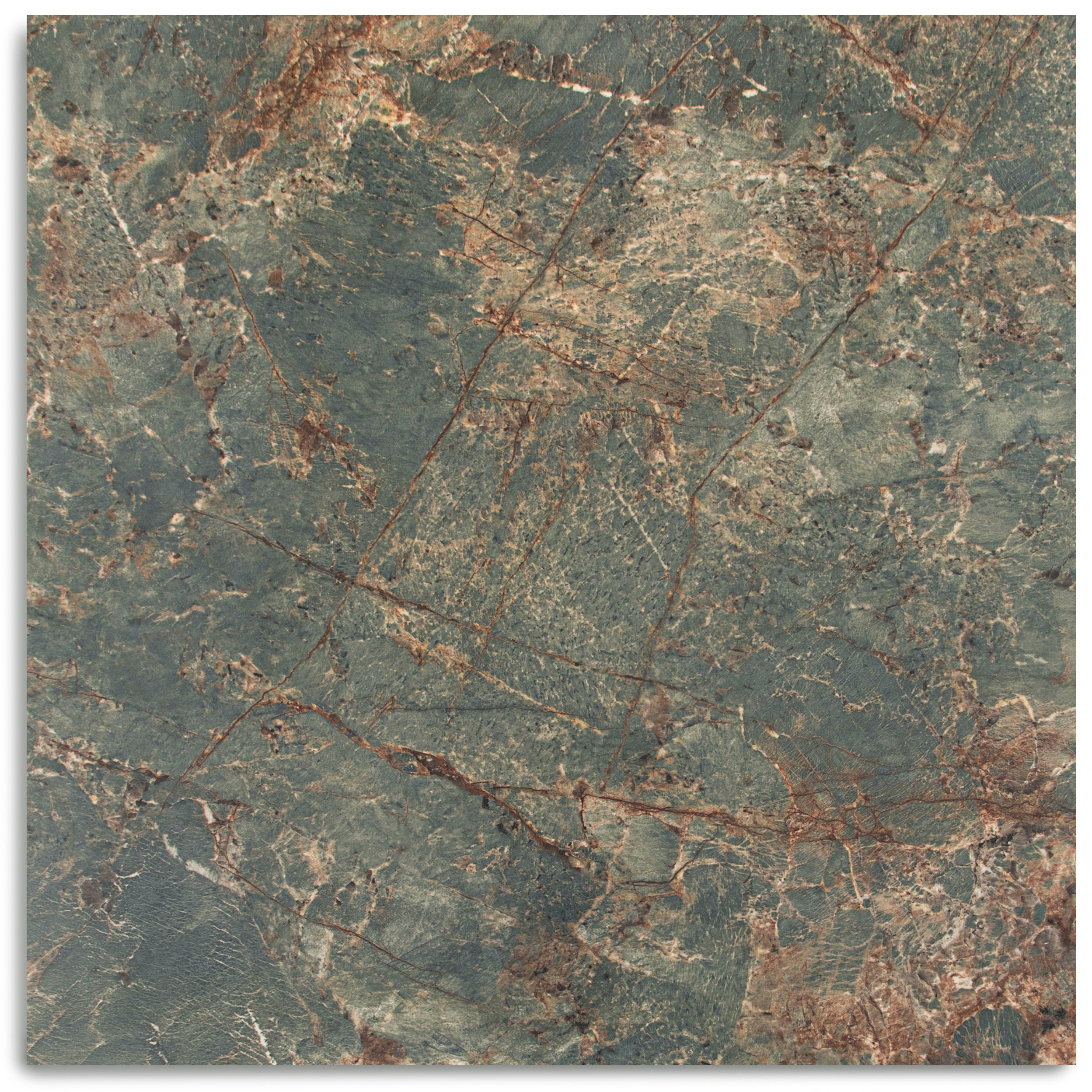 Amazzonite Matte Marble Look Porcelain Tile featuring brown, green, and gray tones in Large Format Tiles at Reno Source