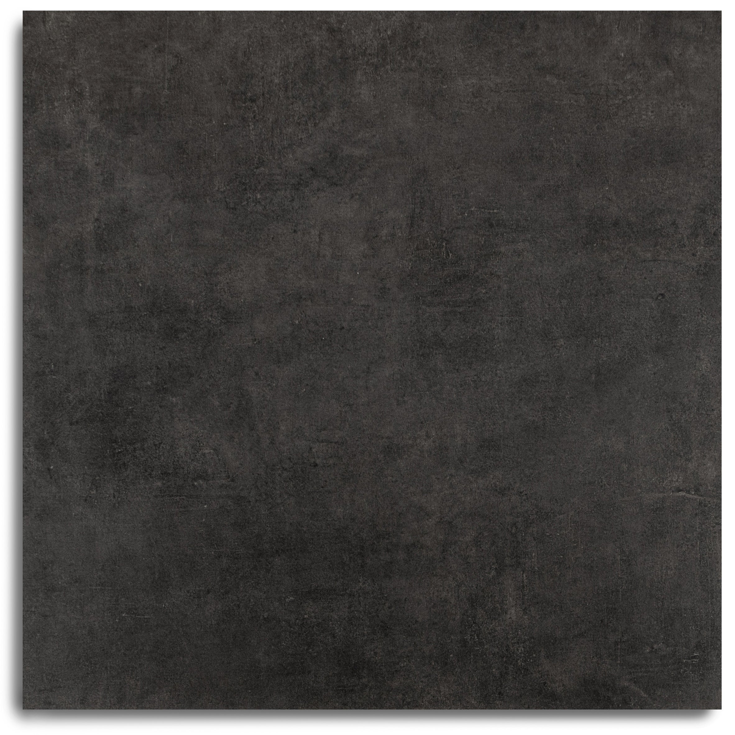 Slate 48x48 Cement Look Porcelain Tile in dark gray and black tones from Large Format Tiles New Arrivals collection