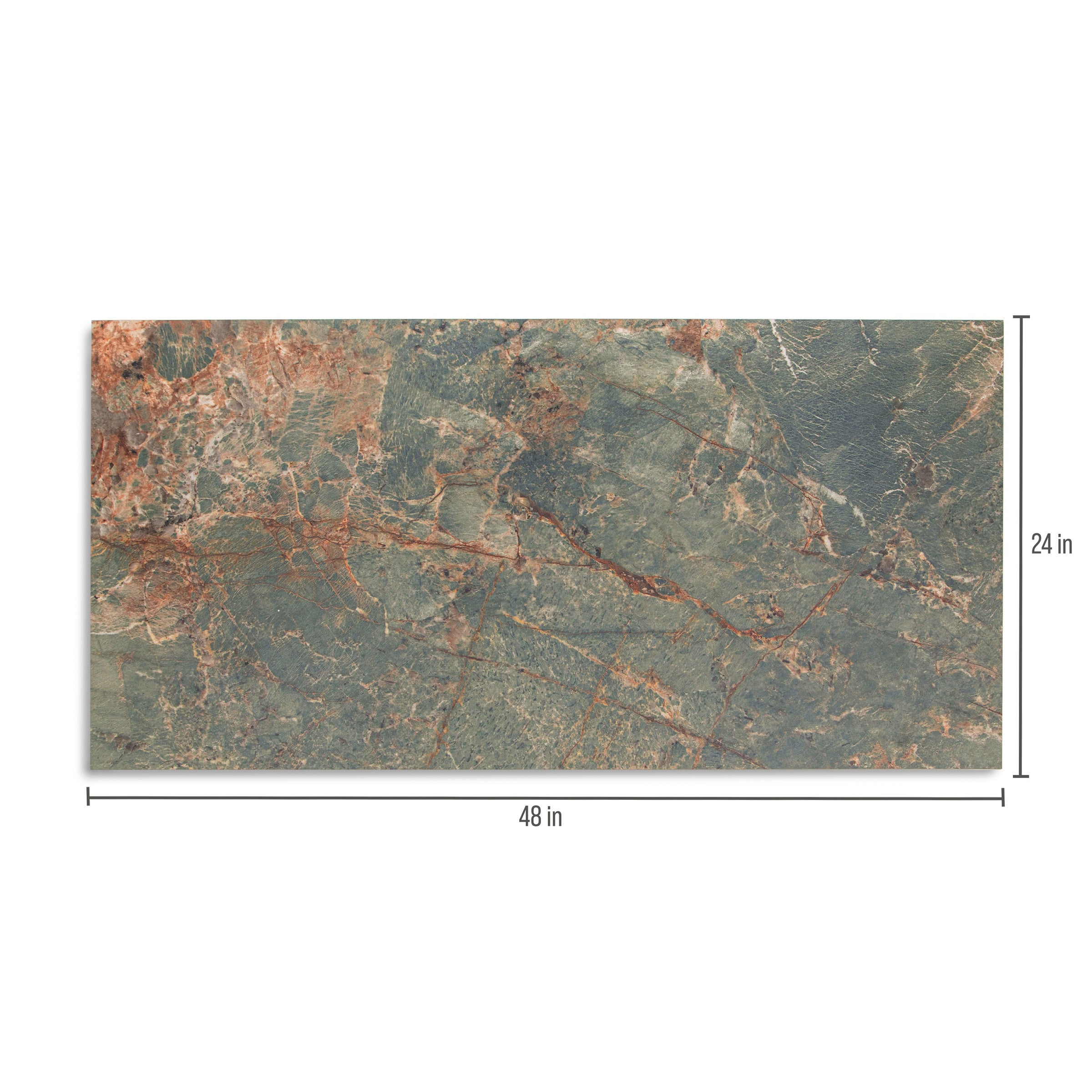 Amazzonite Matte Marble Look Porcelain Tile in brown, green, and gray tones from Large Format Tiles at Reno Source