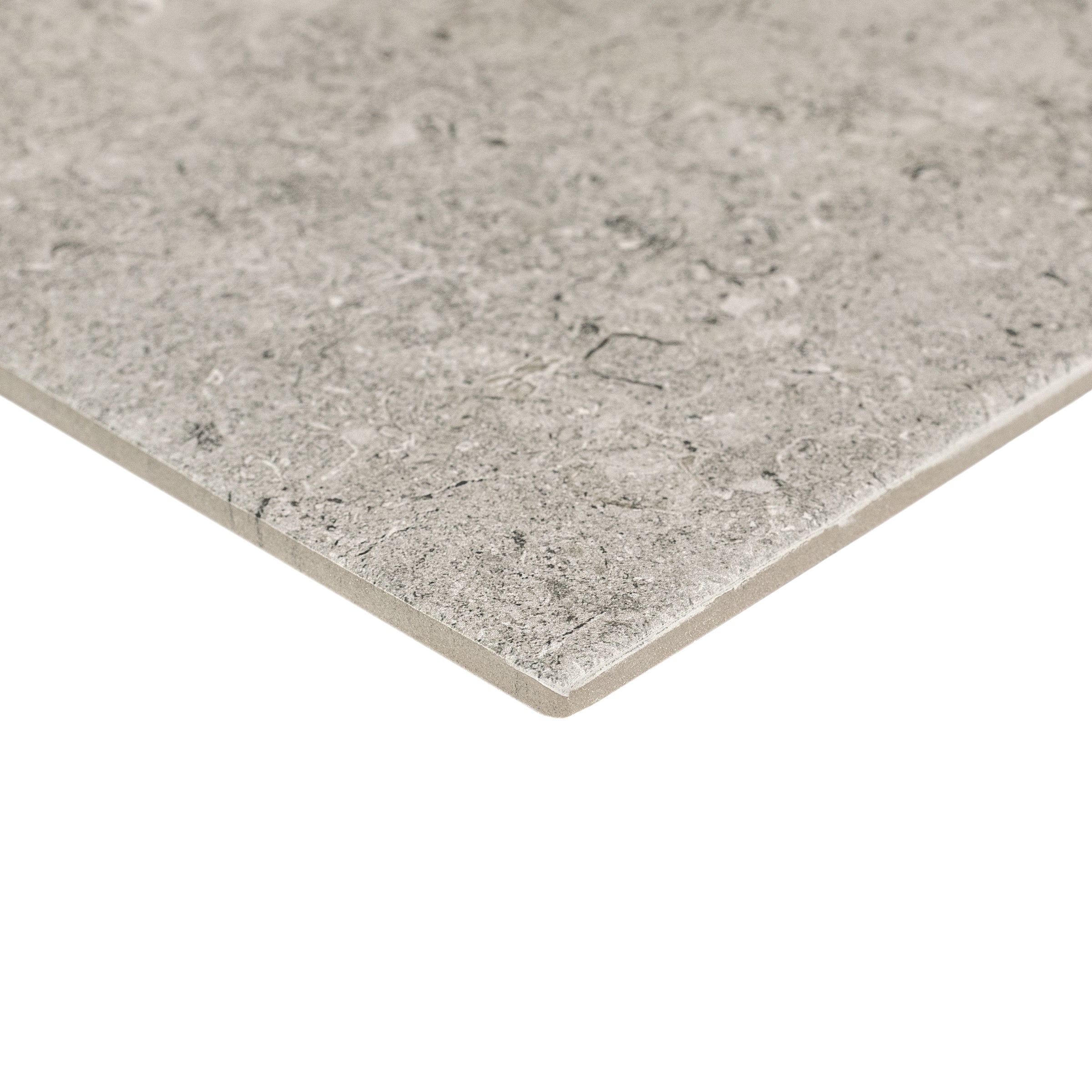 Ash 8.5x8.5 Antica Matte Porcelain Tile Sample showcasing textured porcelain from Porcelain SAMPLES ONLY collection.