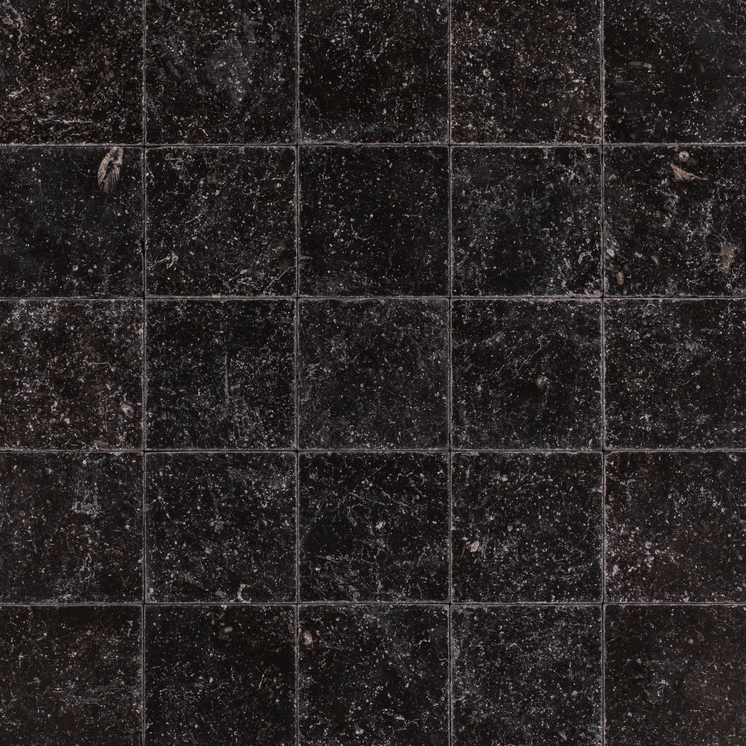 Belgian Blue 4x4 Tumbled Marble Tile in black stone with cool blue undertones from Tumbled Natural Stone Tiles and Stone collections