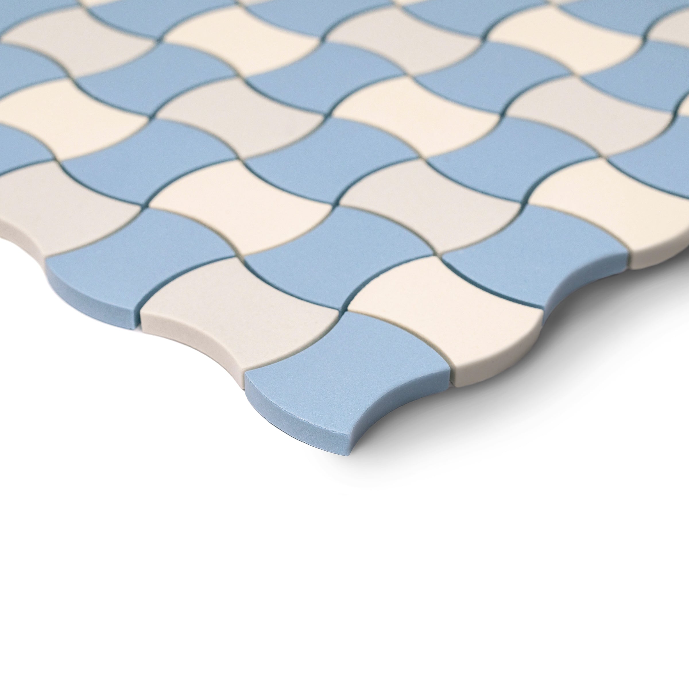 Sky Cream Fog Forma Butterfly Porcelain Mosaic