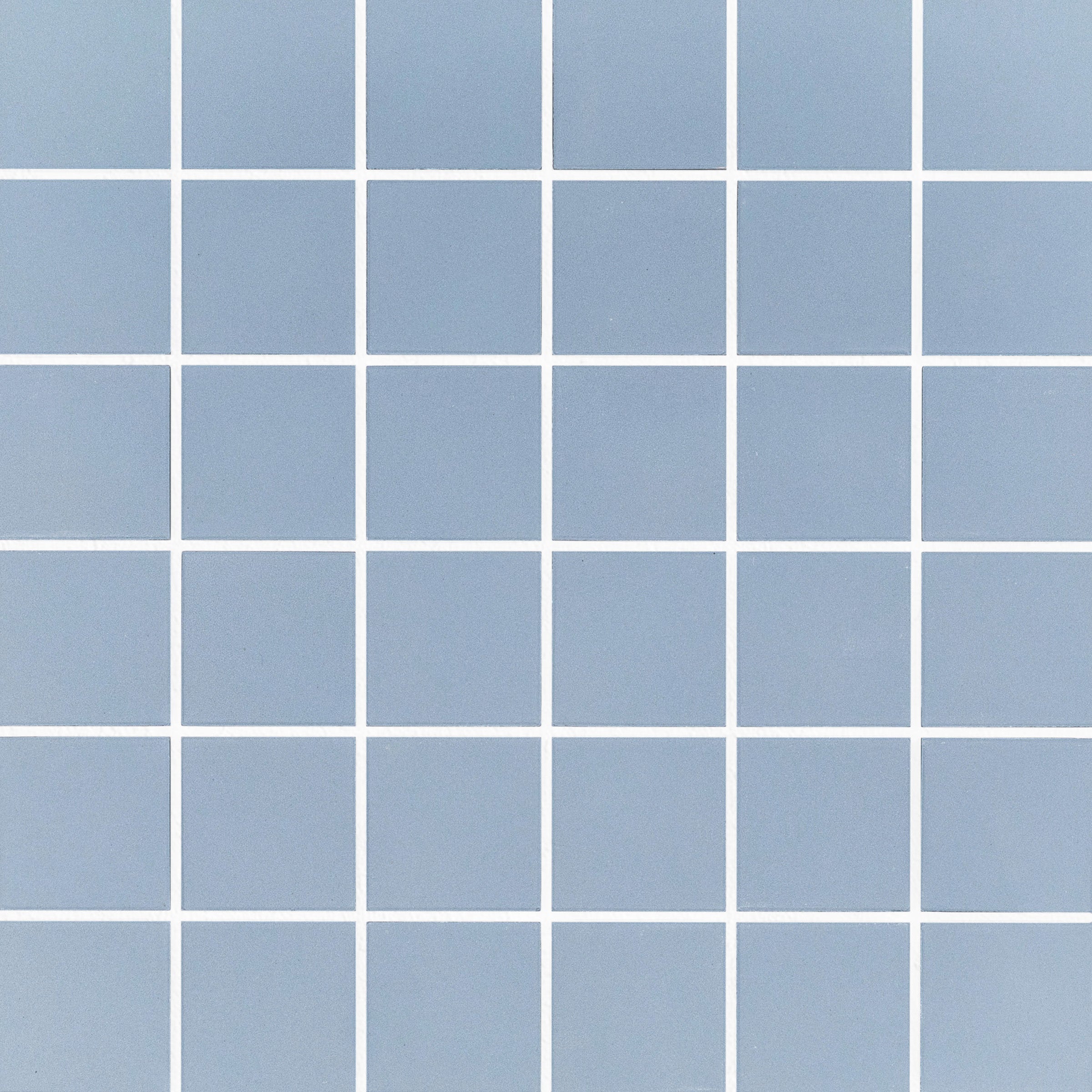 Blue 2x2 Full Body Porcelain Mosaic Tile in muted blue matte finish from Porcelain, Forma Porcelain Mosaics collections