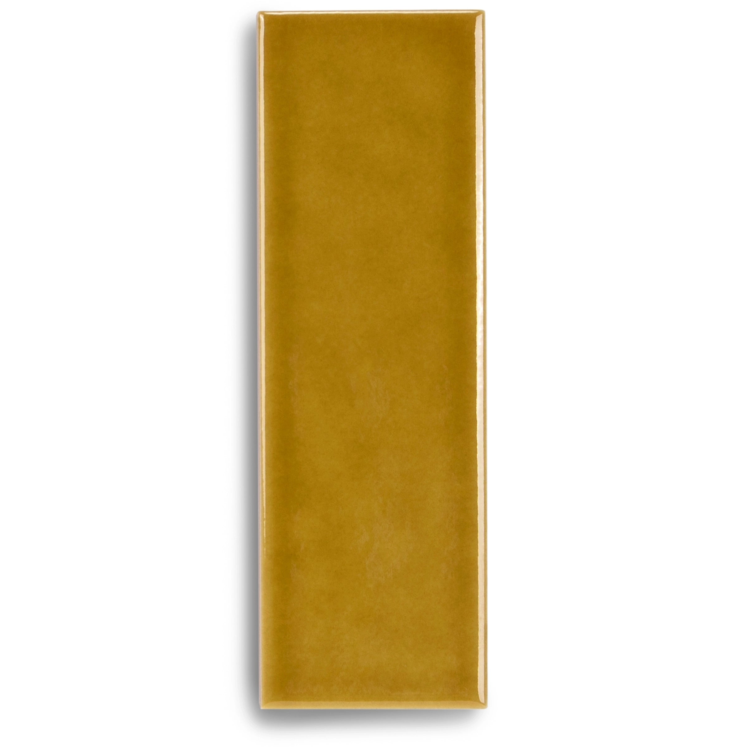 Honey Bottega Porcelain Tile Sample in warm mustard tone, part of Porcelain collection, SAMPLES ONLY for design inspiration