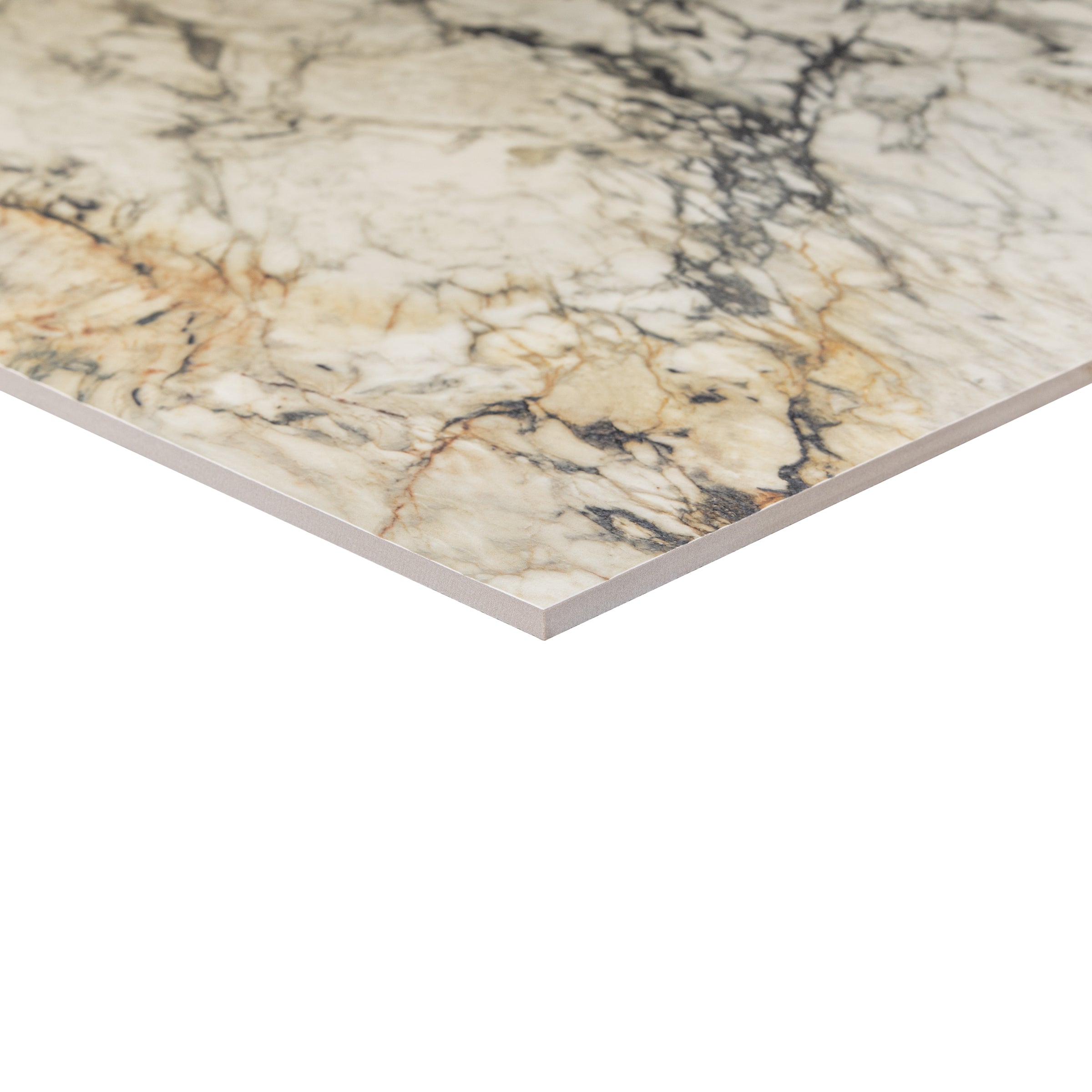 Breccia Capria 3D Marble Look Porcelain Tile Sample in Porcelain from SAMPLES ONLY collection, ceramic tile design