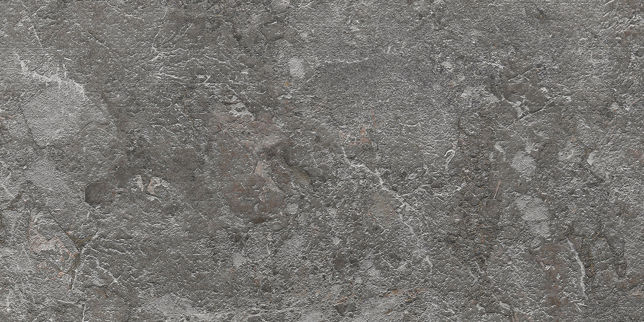 Breccia Grey 3D Stone Look Porcelain Tile in gray, black, and beige tones from Stone Editions Porcelain Tile collection