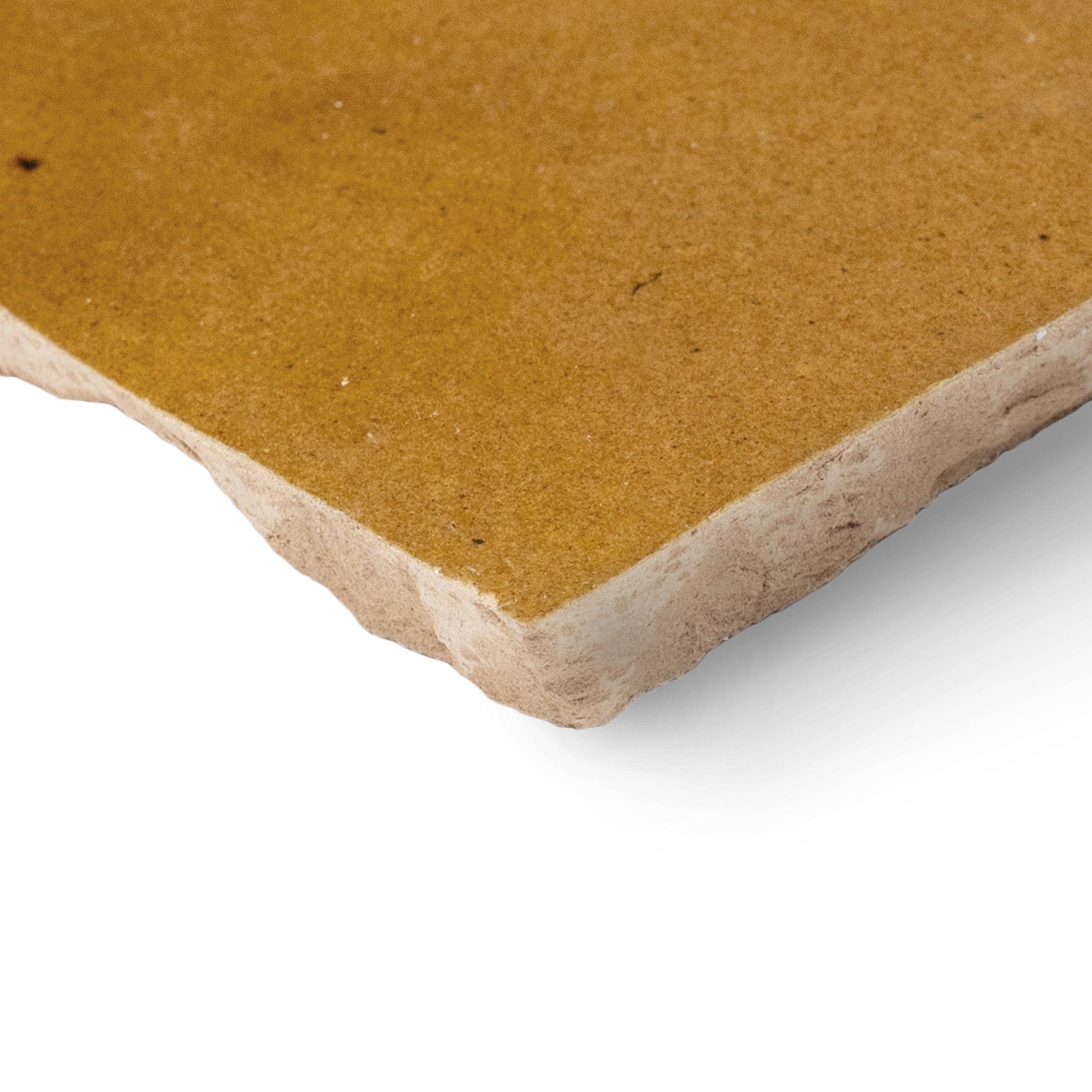 Caramel Glazed Zellige Tile in warm terracotta with amber and honey hues from Small Format and Handmade Moroccan Zellige Tiles collections