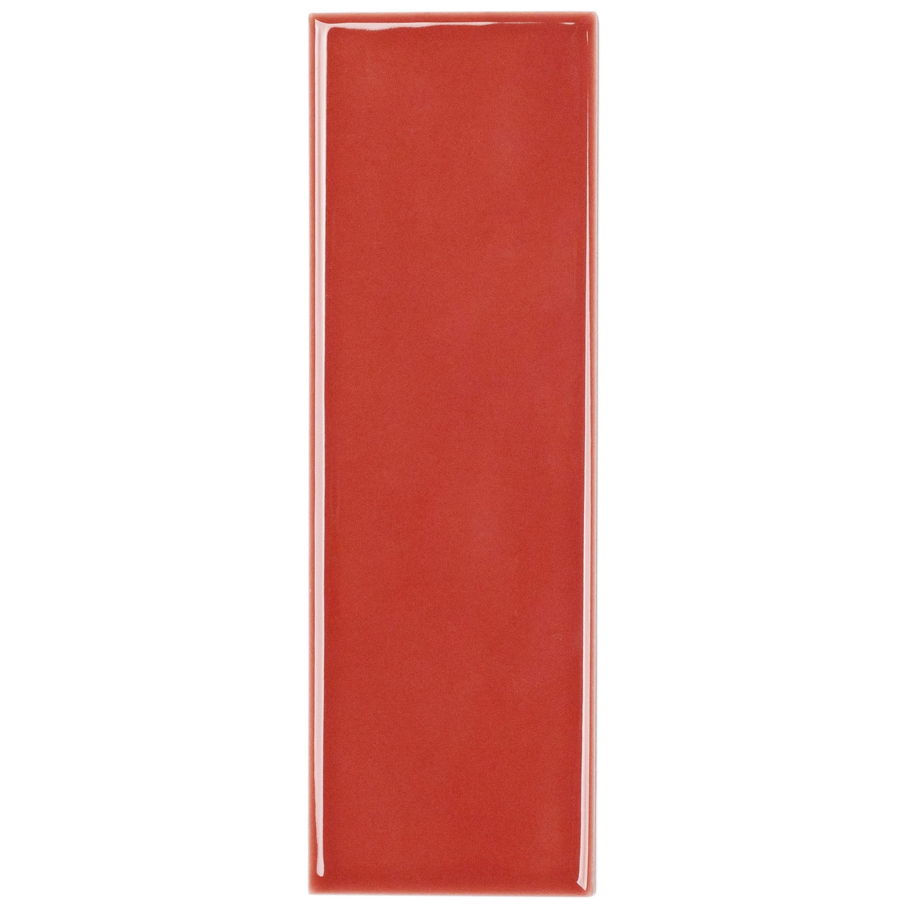 Cinnamon 2x6 Gloss Porcelain Tile Sample in rich terracotta red for Porcelain SAMPLES ONLY collection by Reno Source