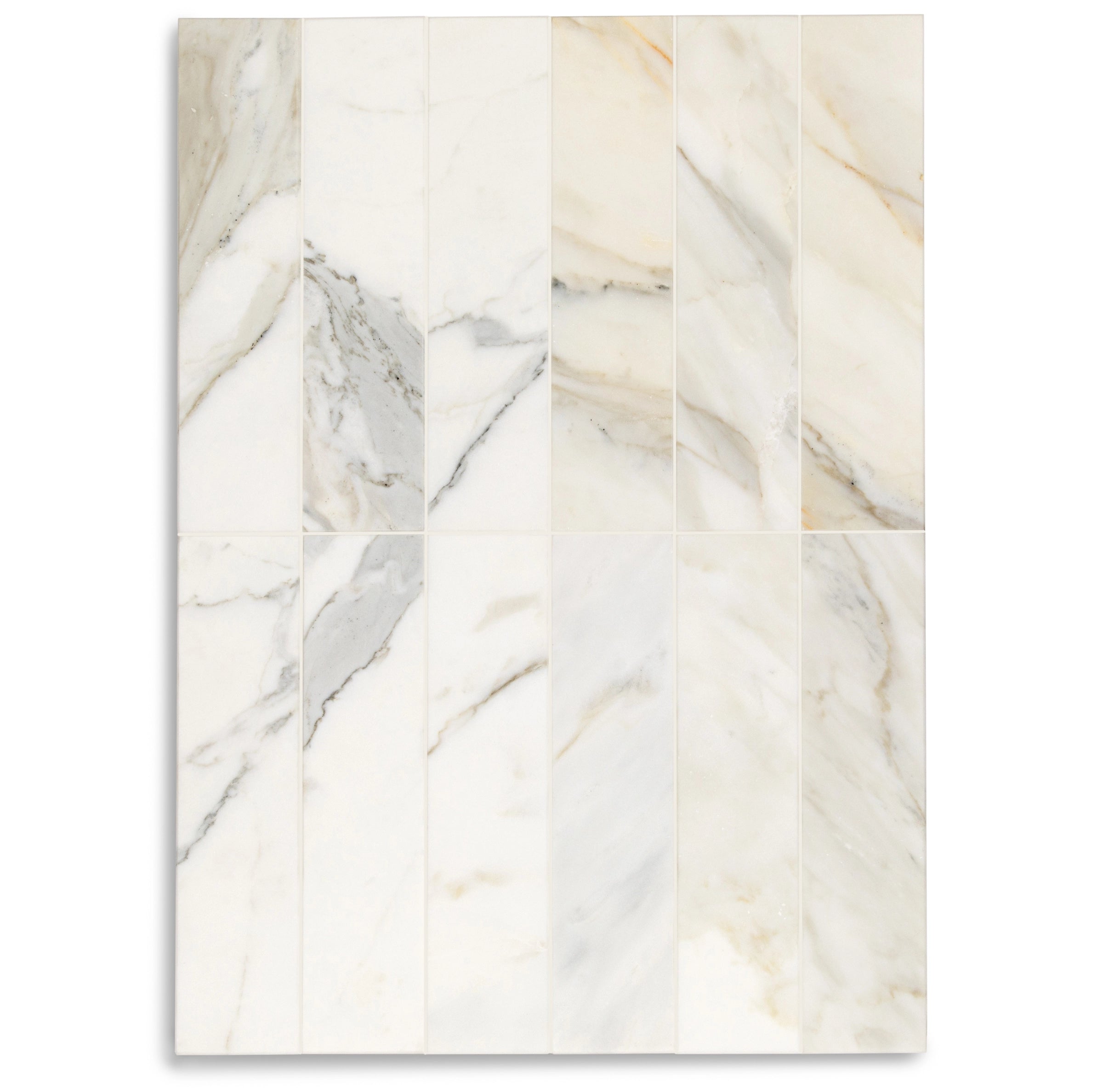 Calacatta Honed Marble Tile in grey and cream shades, part of Marble Tiles and Stone collections by Reno Source.