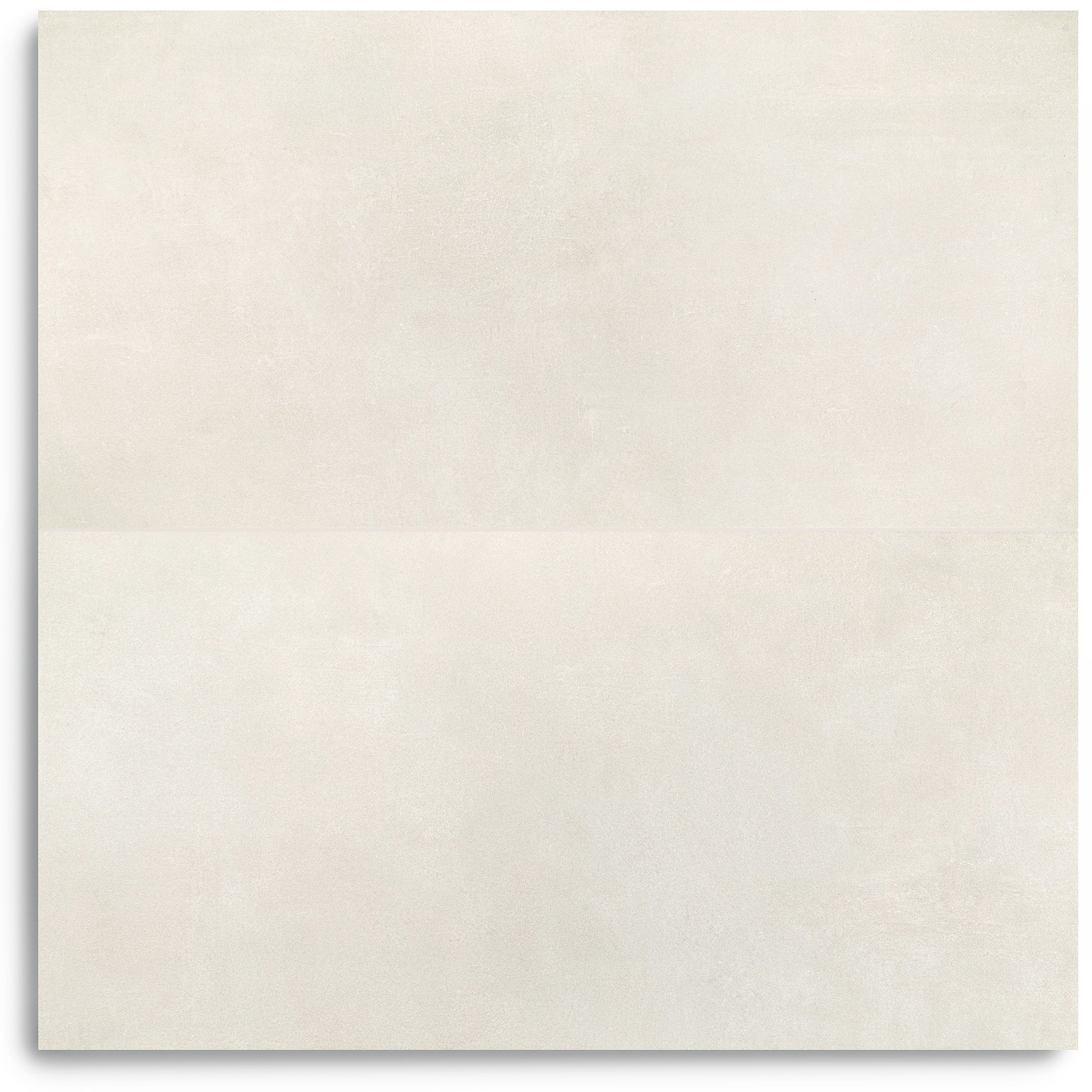 Calce Cement Look Porcelain Tile in soft warm white with subtle concrete texture