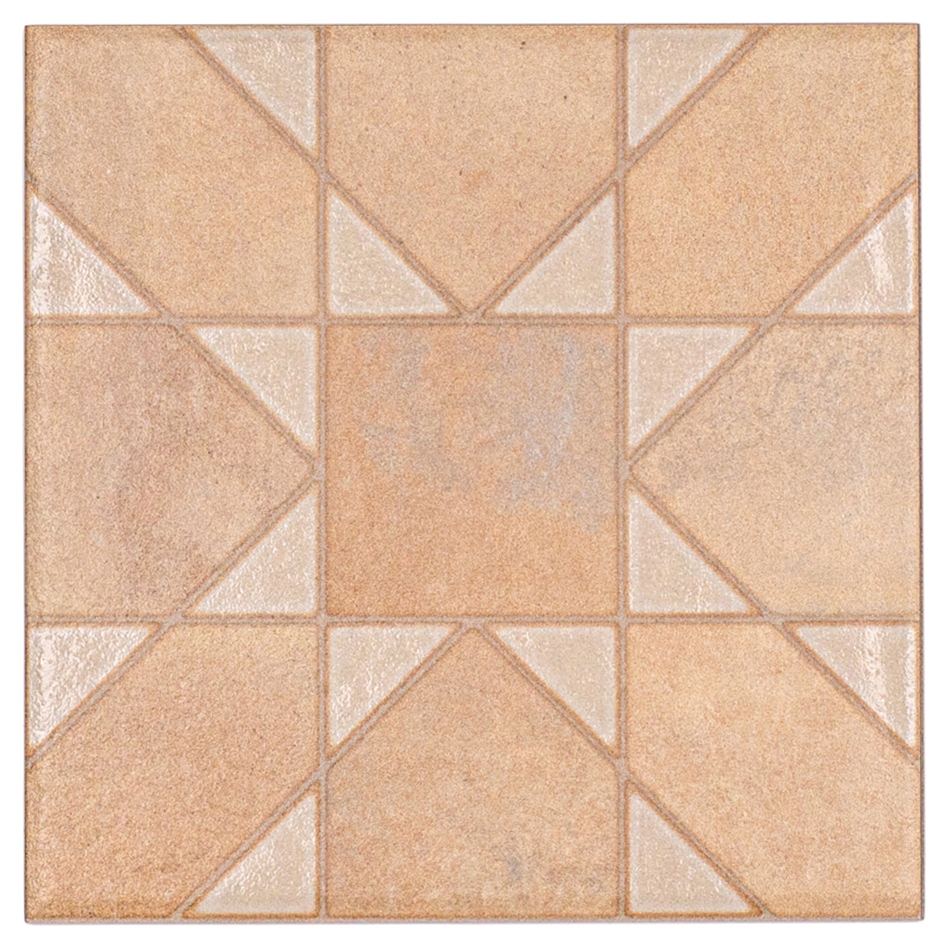 Chiaro Deco 6.5x6.5 Matte Porcelain Tile Sample in warm tones from Porcelain SAMPLES ONLY collection