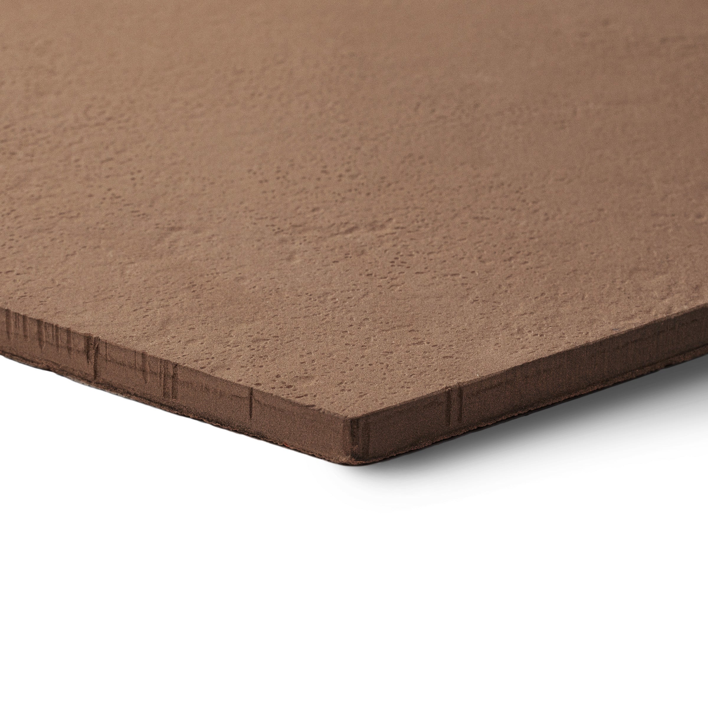 Chocolate Hexagon Textured Terracotta Tile
