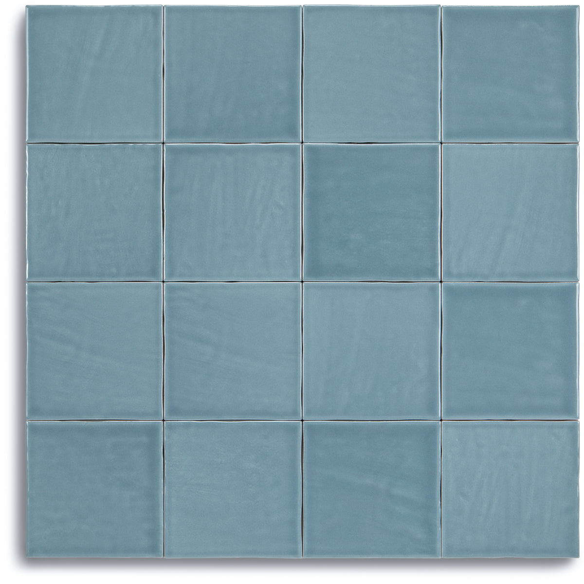 Claywork Glossy Ceramic Tile in blue glossy square wall tile design