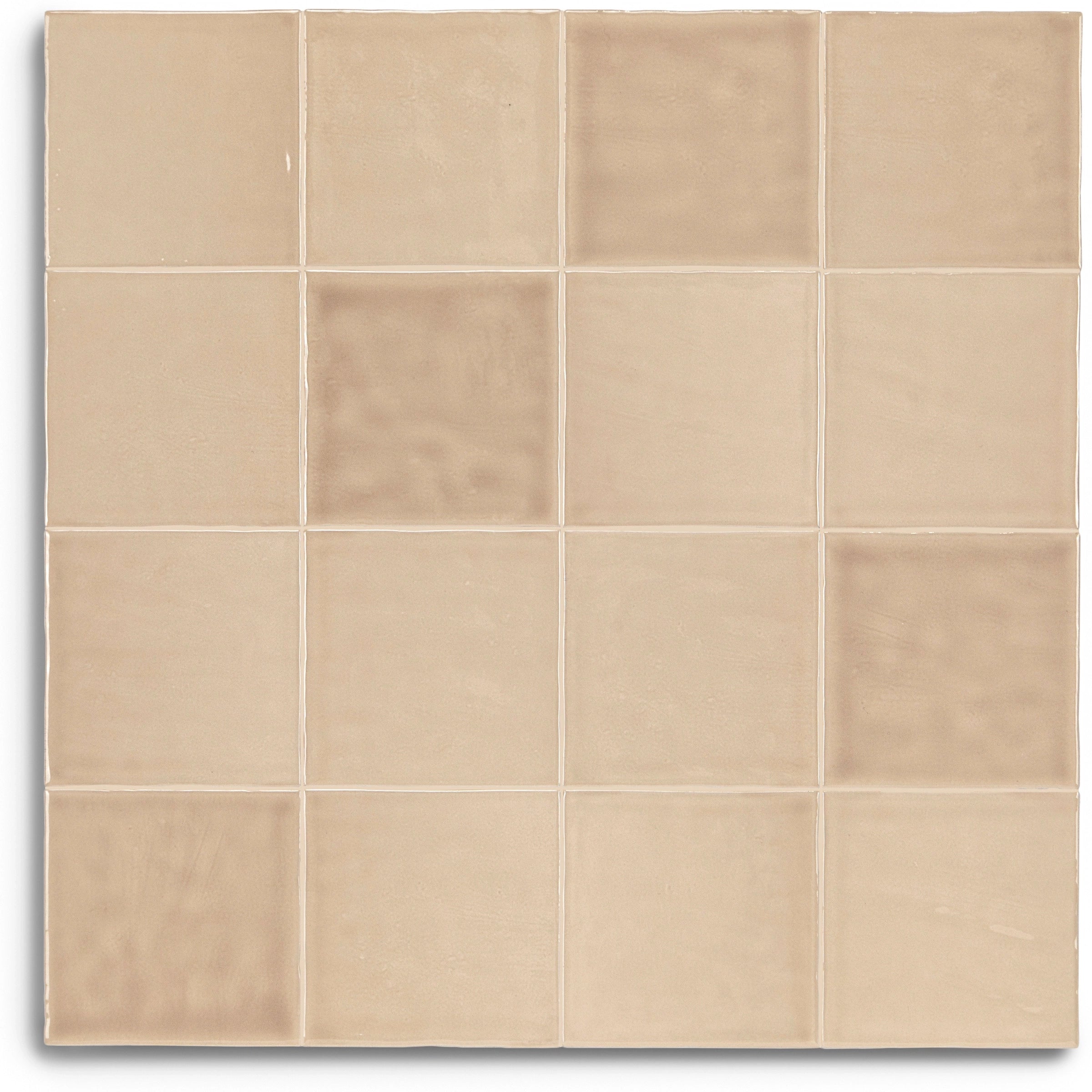 Claywork Glossy Ceramic Tile in beige tones showing small format ceramic tiles from Claywork Ceramic Tile Collection and New Arrivals