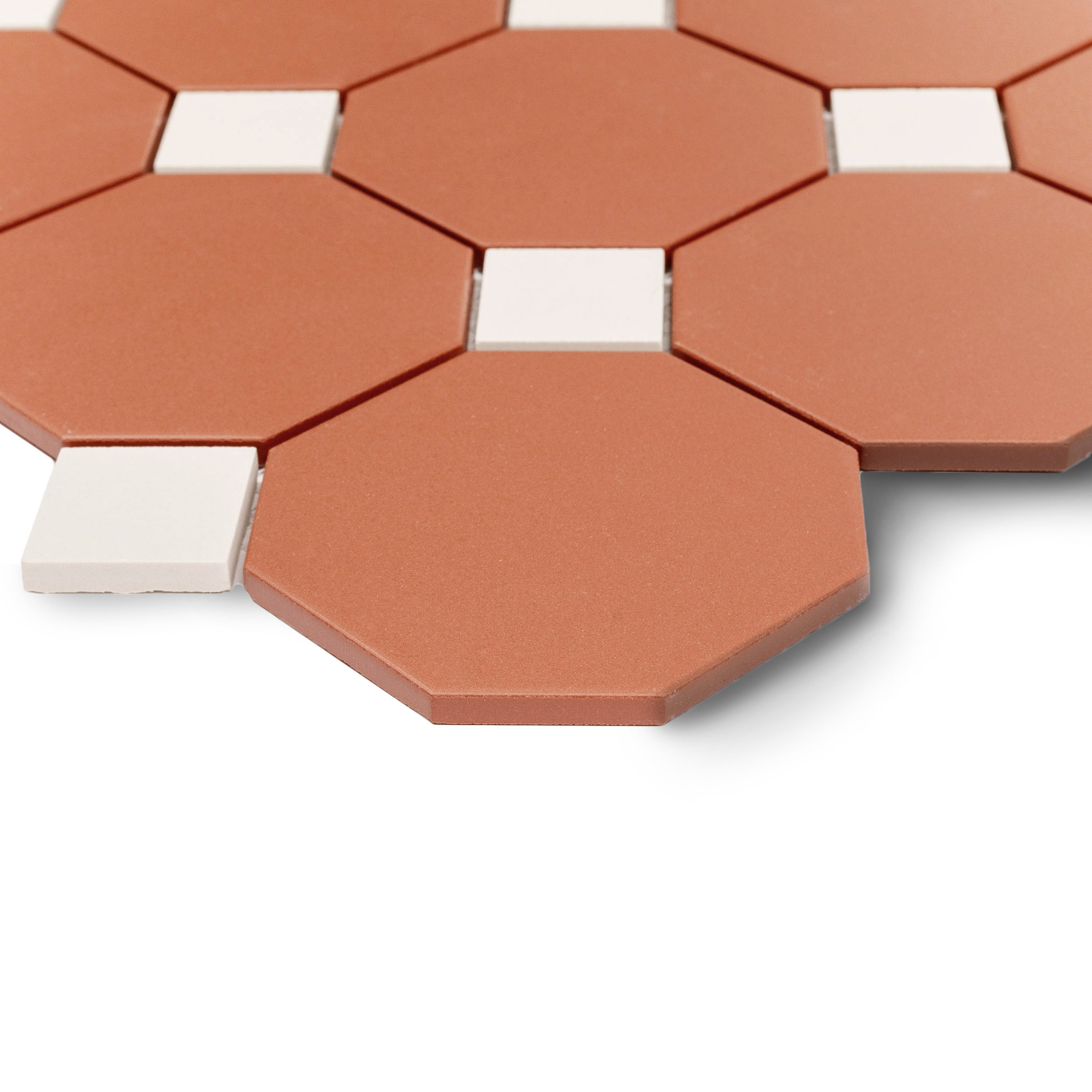 Cotto & Cream Forma Octagon Porcelain Mosaic