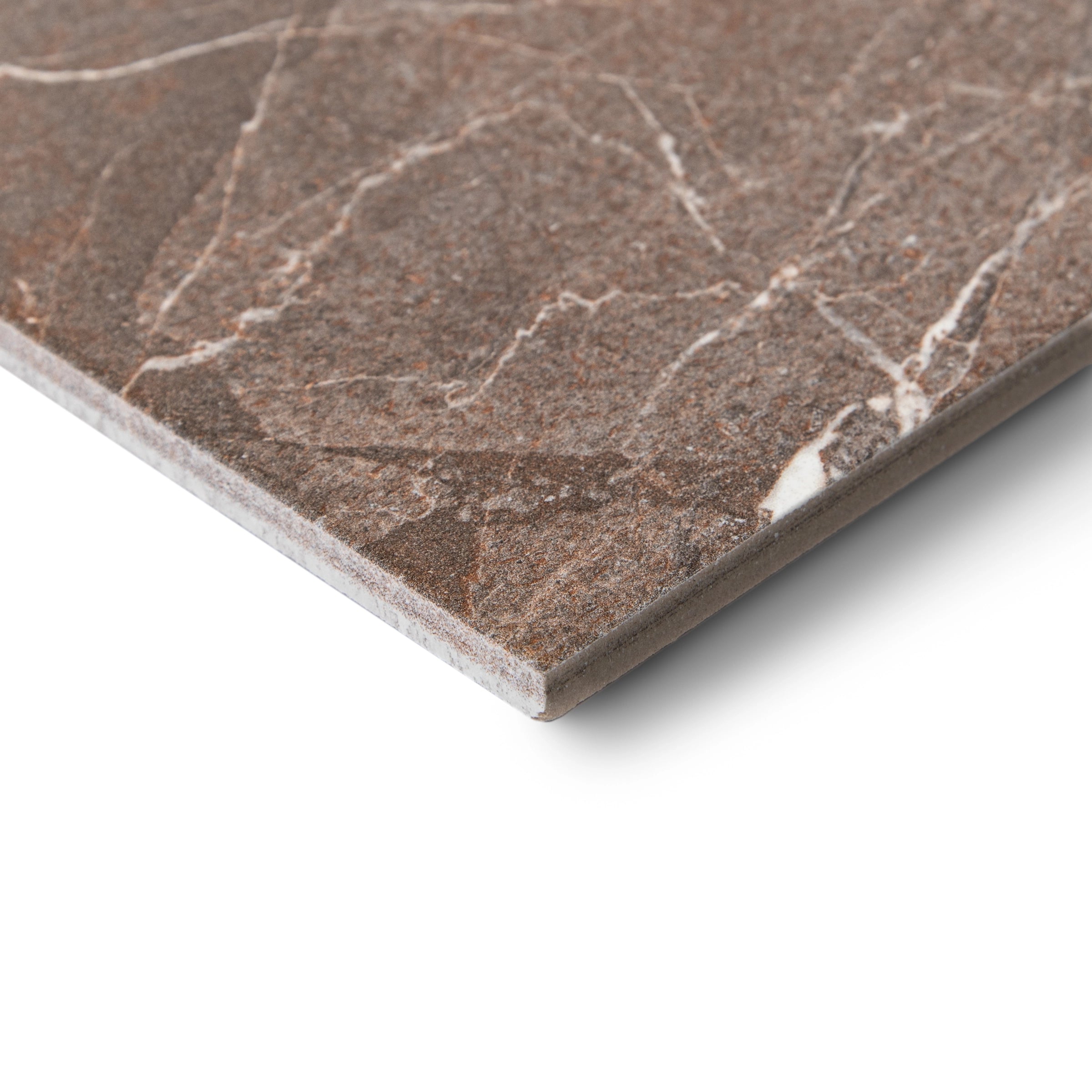 Villa Imperial Umber Matte Marble Look Porcelain Tile Sample from Porcelain SAMPLES ONLY collection by Reno Source