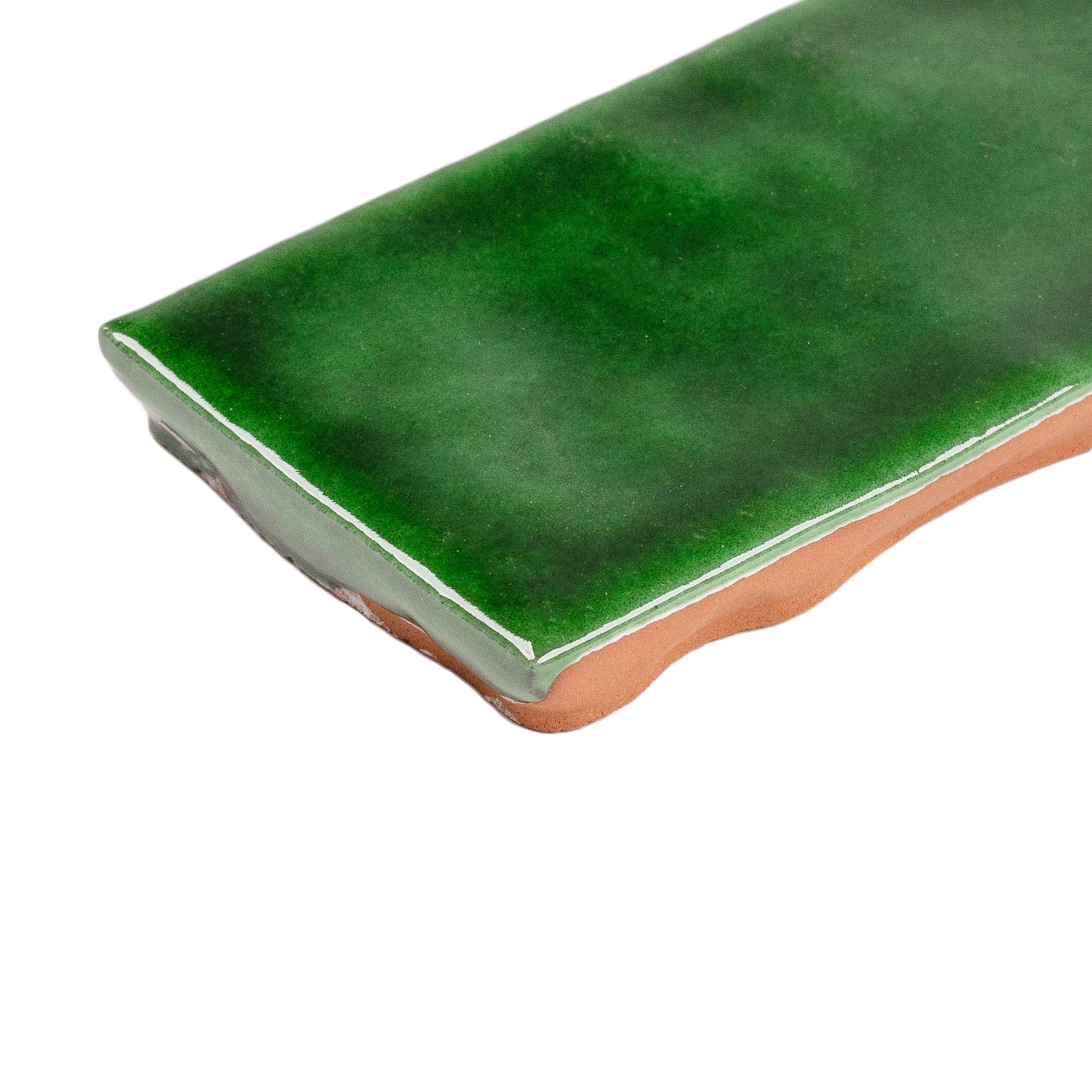 Emerald Glossy Ceramic Tile in green with a vibrant glazed finish from Small Format Tiles, Zel Glazed Ceramic Tiles, New Arrivals collections