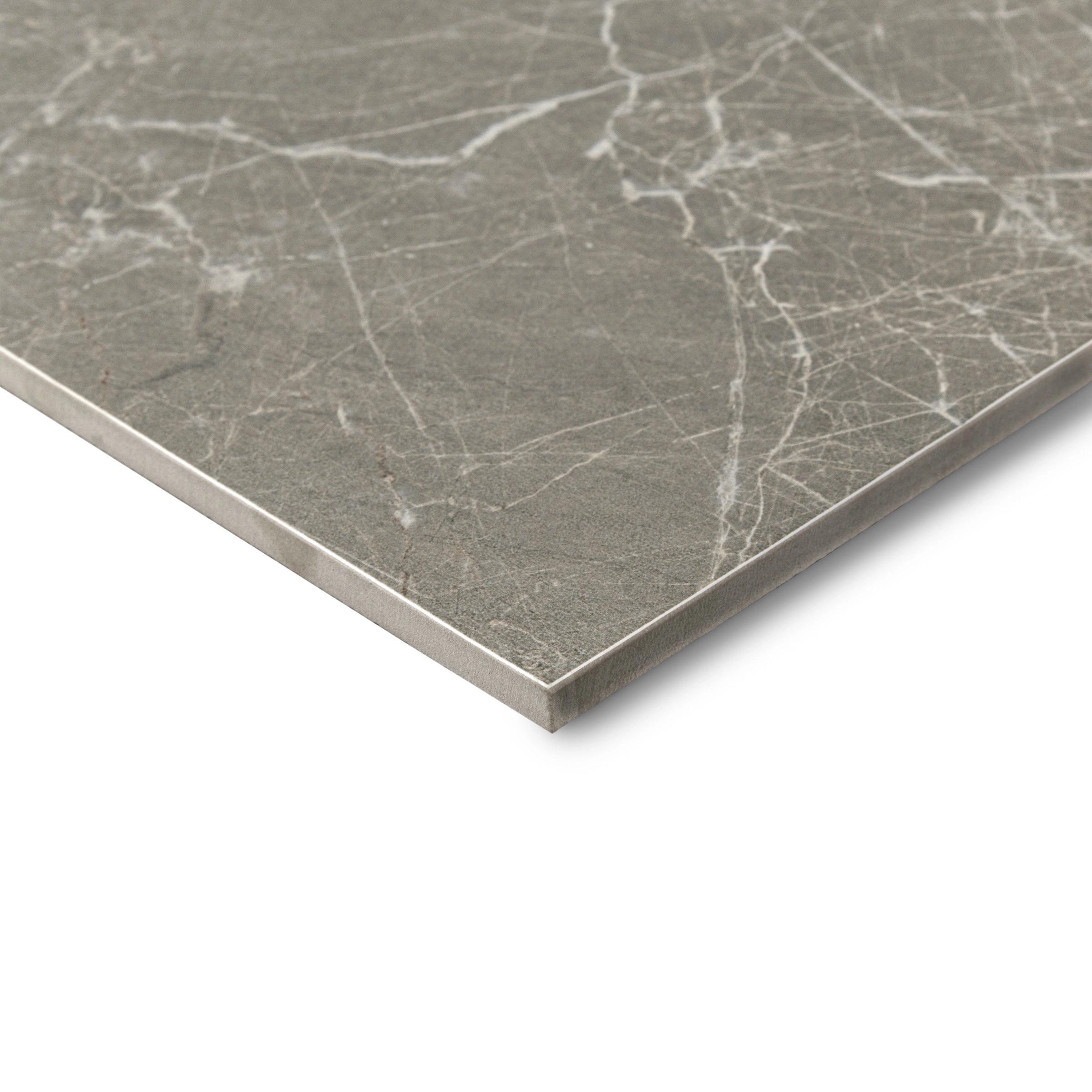 Fior de Bosco Marble Look Porcelain Tile Sample from Porcelain collection, showcasing natural stone veining detail.