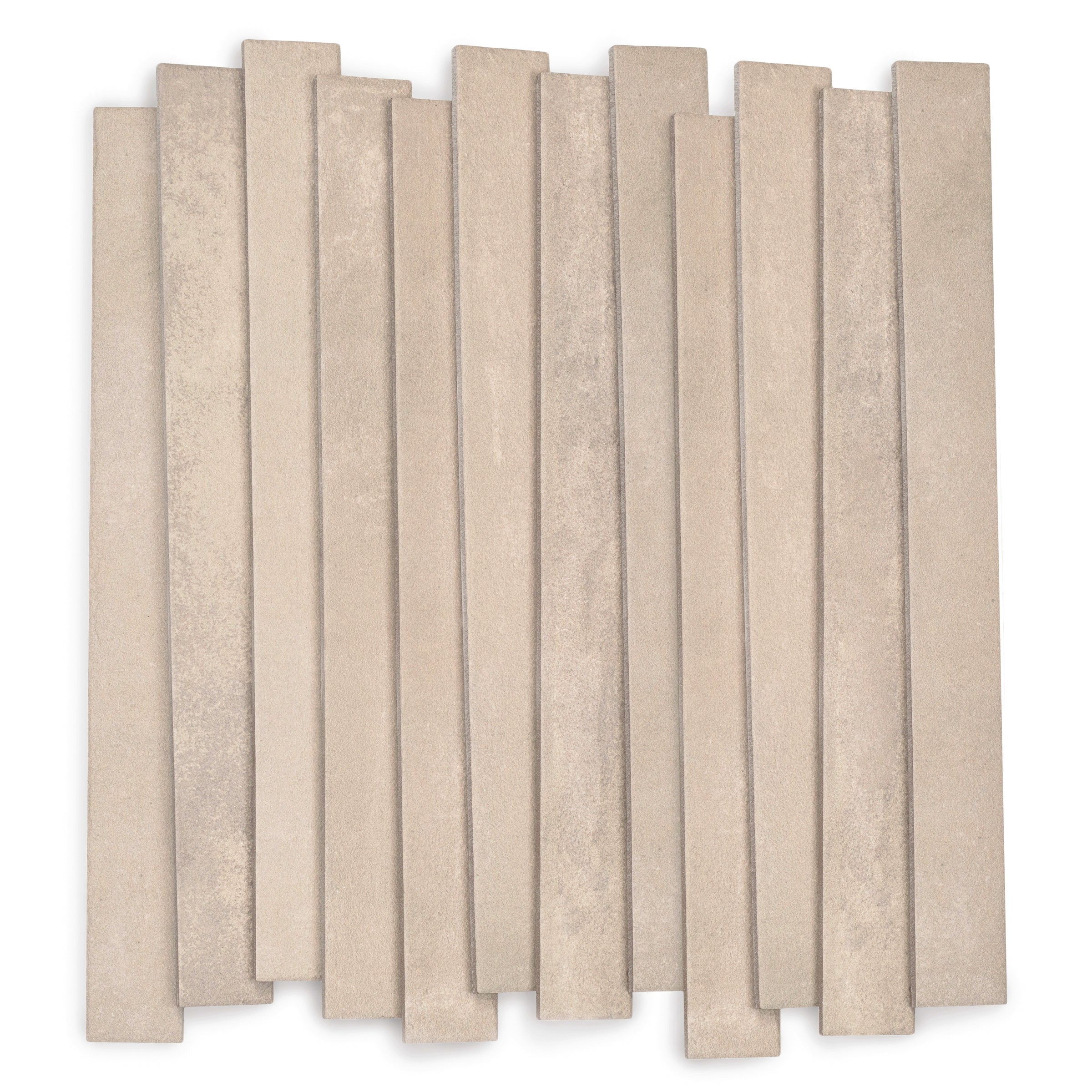 Greige Matte Porcelain Tile in beige, gray, and white tones with subtle texture from Small Format Tiles and Linea Porcelain Tiles collections