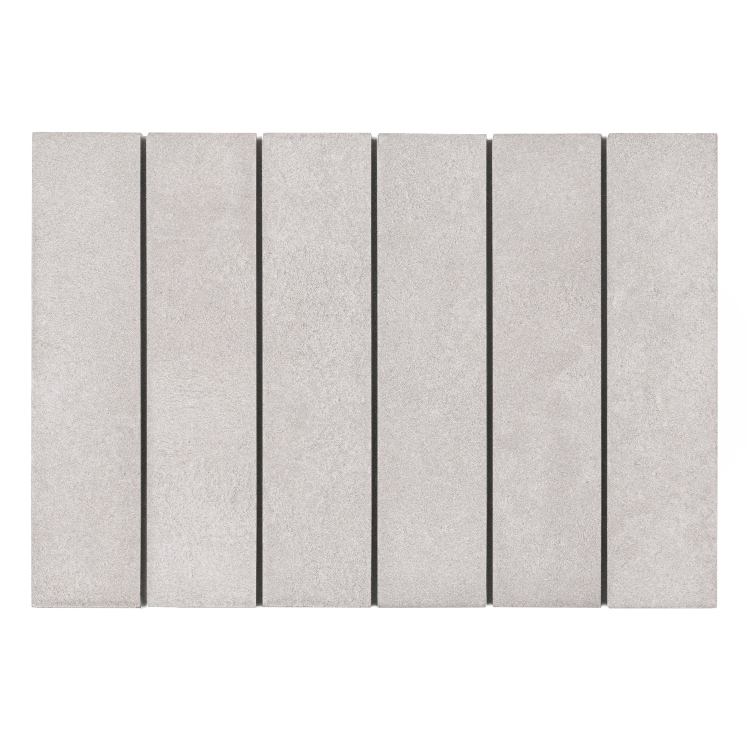 Greige Porcelain Tile in soft beige, white, and gray shades from Gaia Porcelain Tile and Small Format Tiles collections