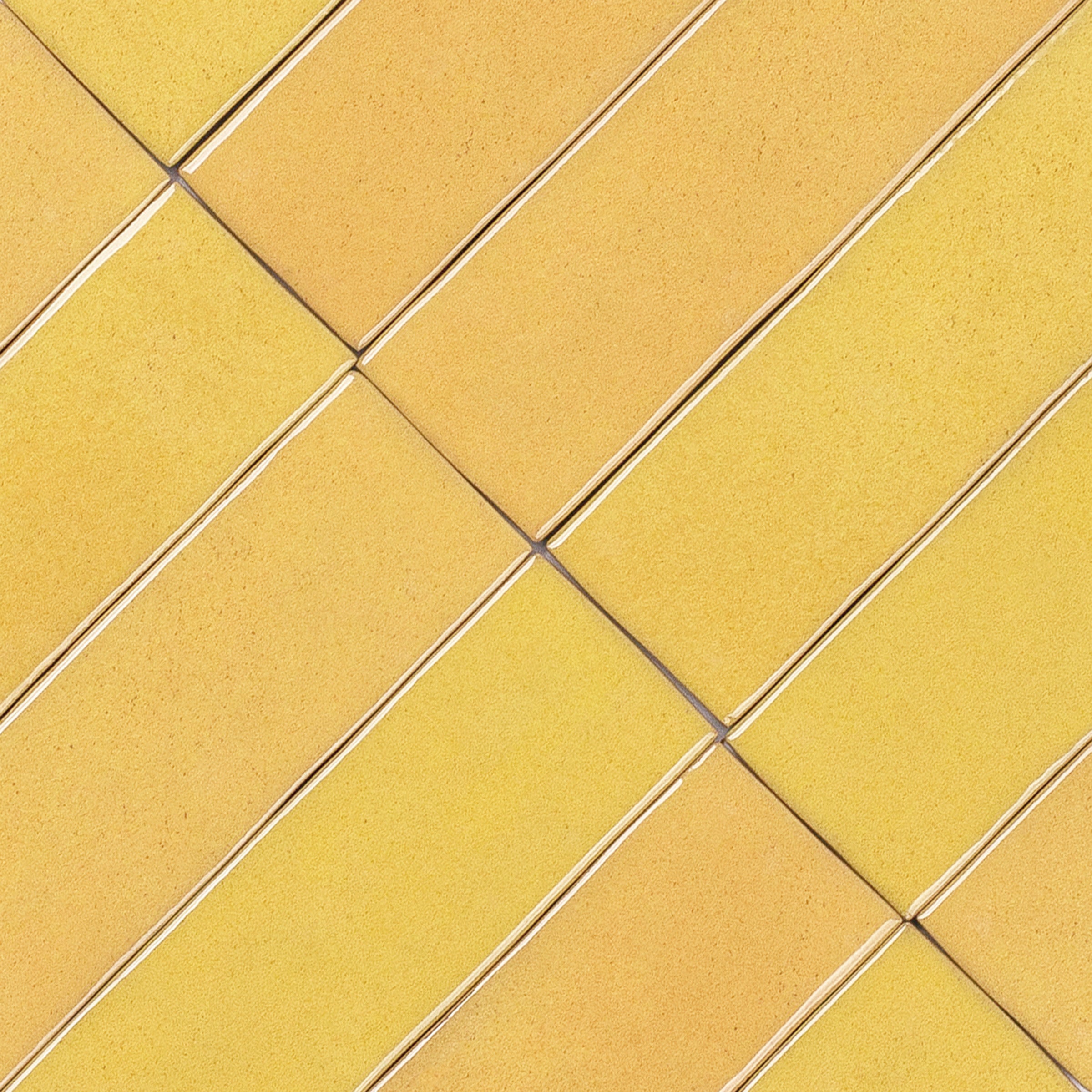 Lemon Glossy Ceramic Tile in yellow ceramic with glossy finish from Small Format Tiles and Zel Glazed Ceramic collections