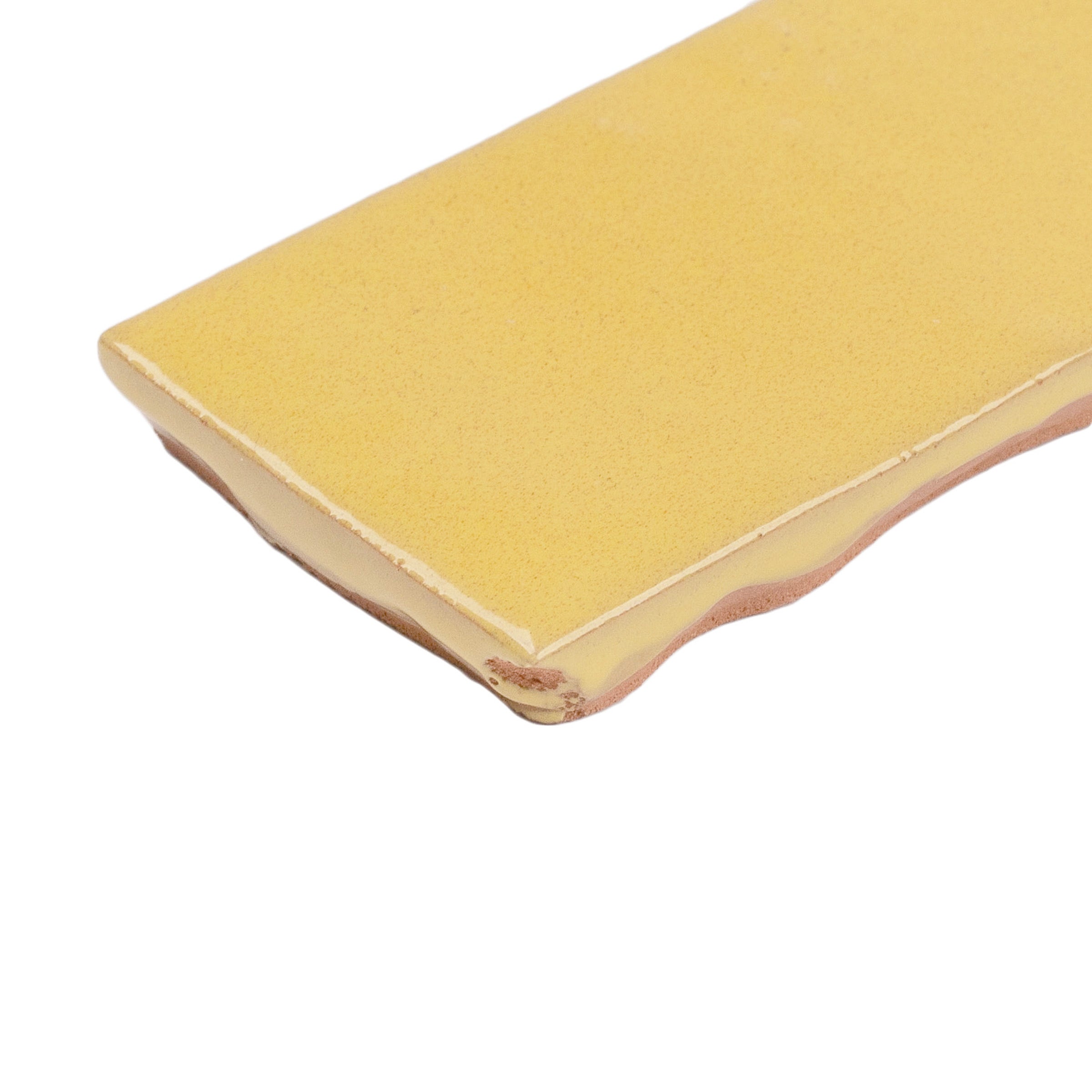 Lemon Glossy Ceramic Tile in yellow ceramic with glossy surface from Small Format Tiles and Zel Glazed Ceramic Tiles collections