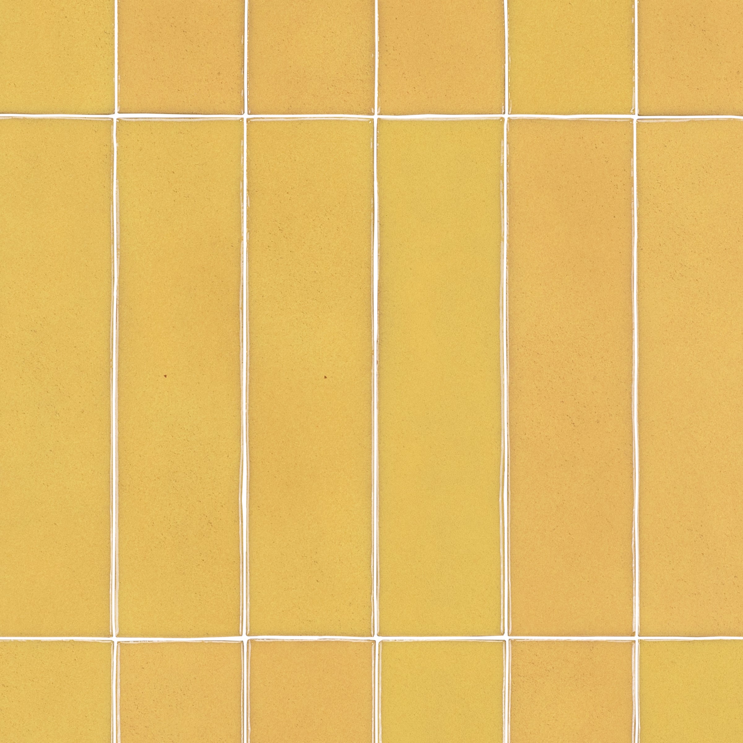 Lemon Glossy Ceramic Tile in yellow ceramic with glossy finish from Small Format Tiles and Zel Glazed Ceramic Tiles collections