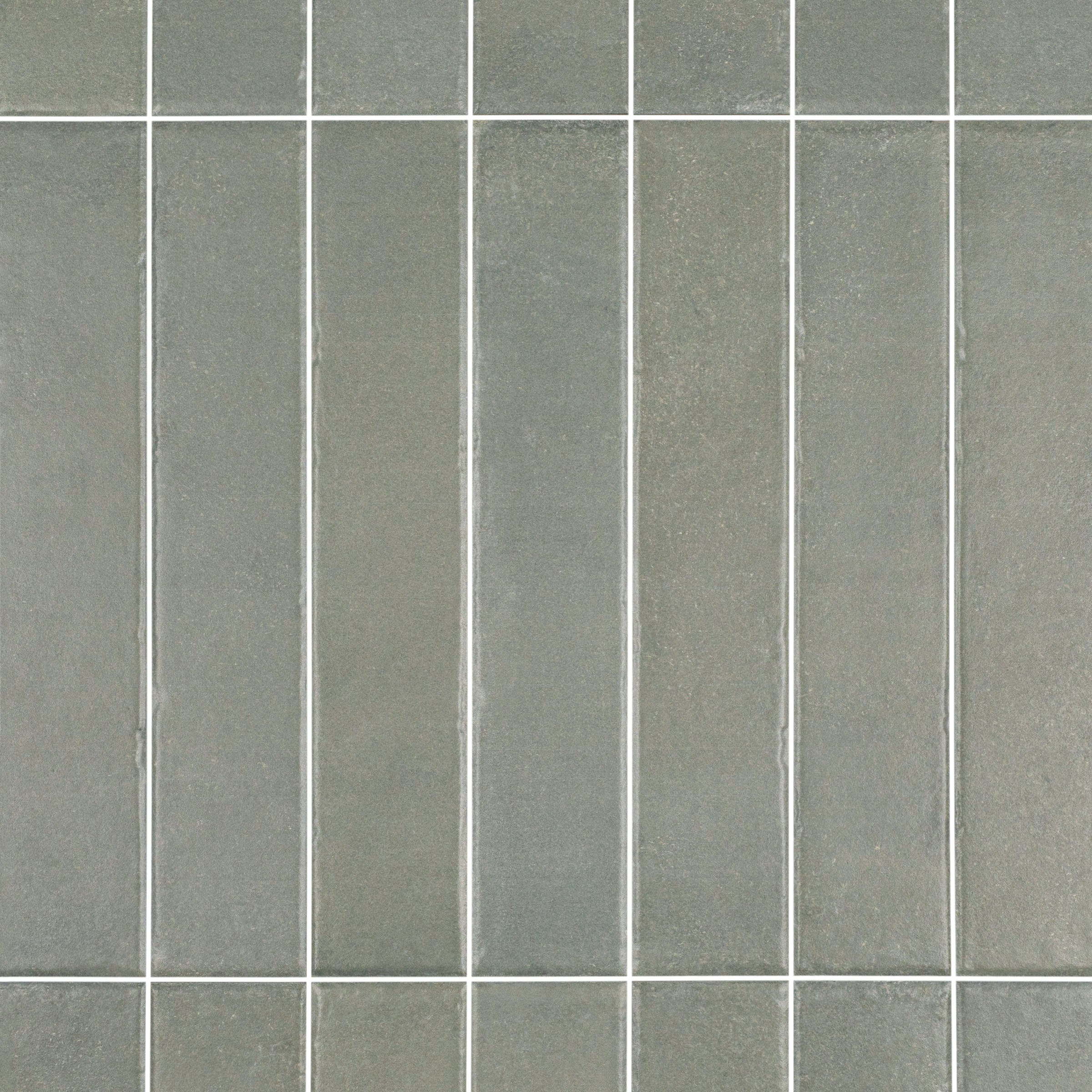 Moss Matte Porcelain Tile in green porcelain with a matte finish from Claytone Porcelain Tile and Small Format Tiles collections