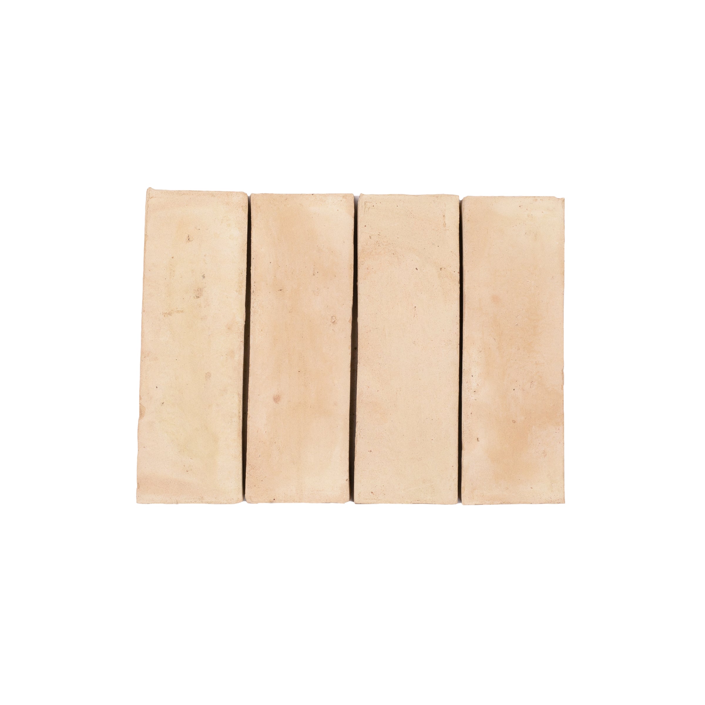 Natural Unglazed Zellige Plinth in soft beige terracotta with a matte, tactile surface from Small Format Tiles and Handmade Moroccan Zellige Tiles collections