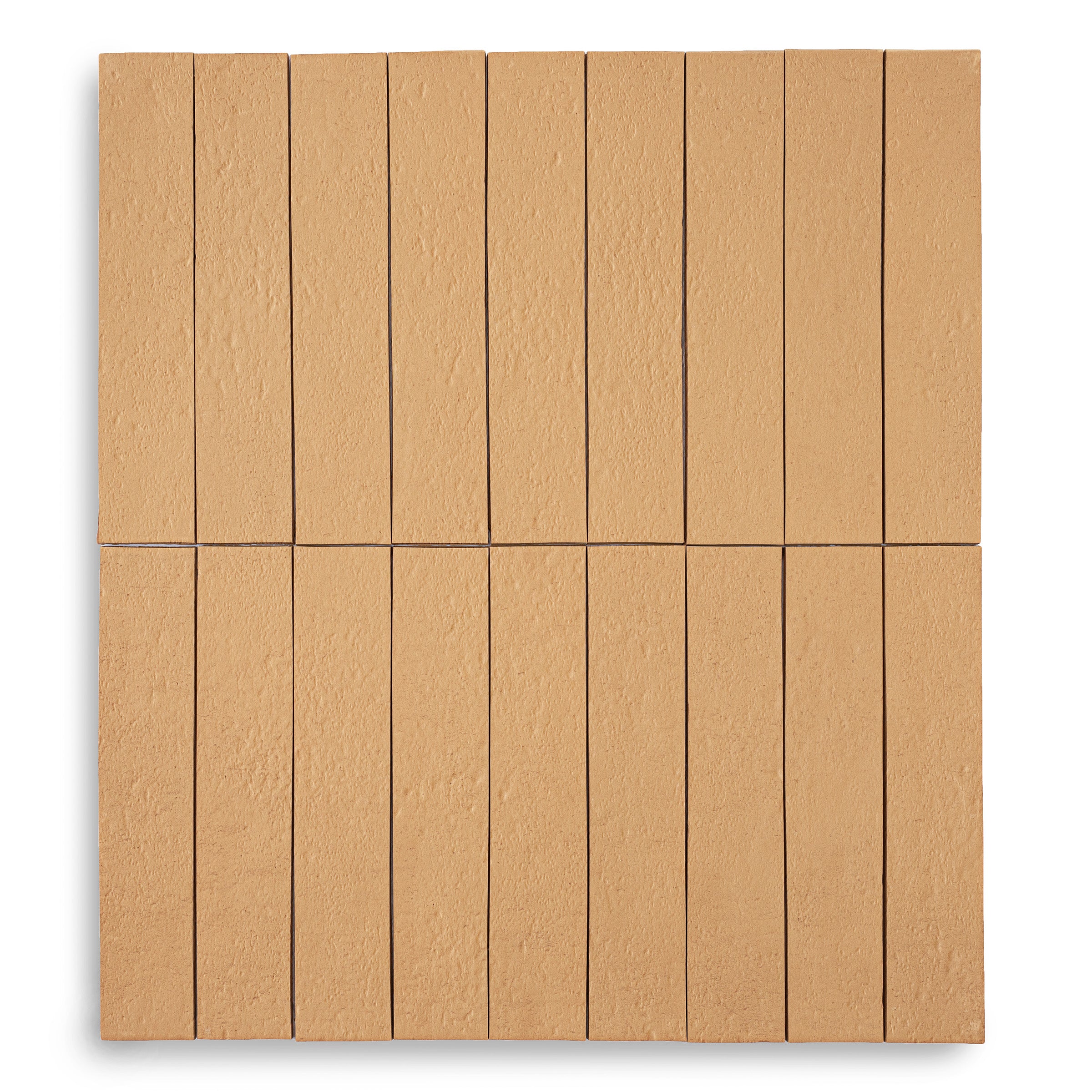 Natural Textured Terracotta Tile in soft sandy brown and beige tones with a slim linear format from Cotto Colors collections