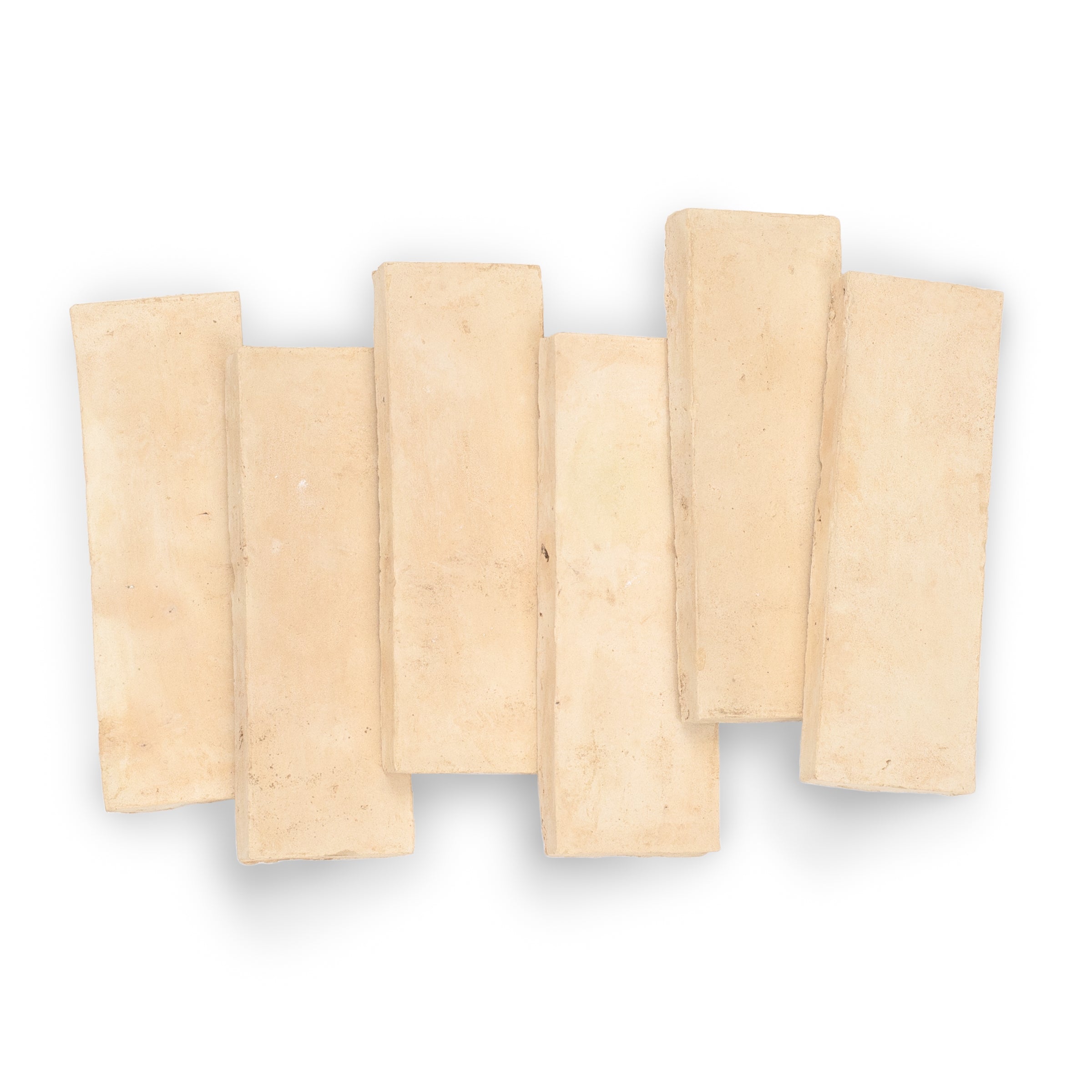 Natural Unglazed Zellige Plinth in warm beige terracotta with a matte, tactile surface from Small Format Tiles collection