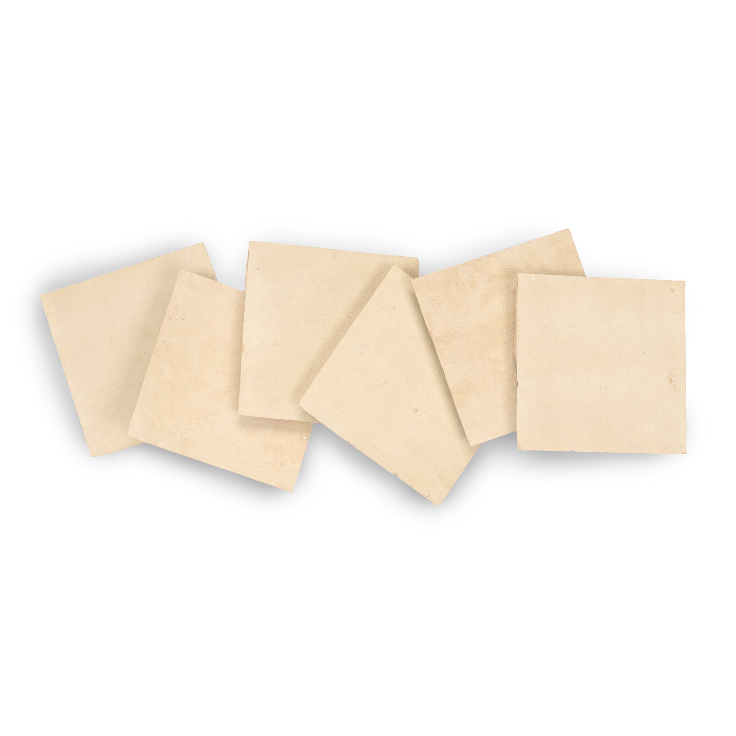 Natural Unglazed Zellige Tile in beige terracotta with a matte, tactile finish from Small Format Tiles and Handmade Moroccan Zellige Tiles collections