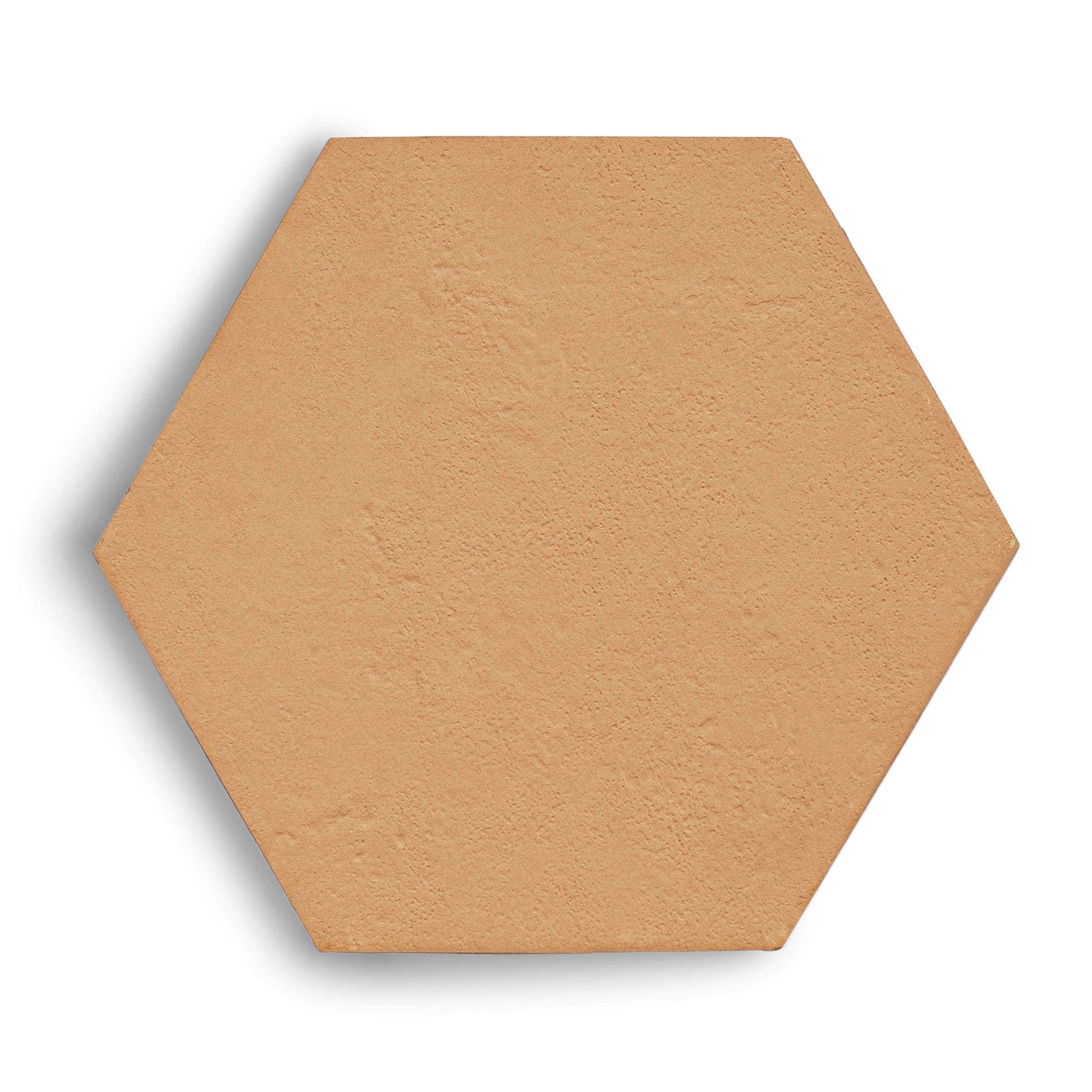 Natural Hexagon Textured Terracotta Tile in beige terracotta with a soft tactile surface from Cotto Colors and Small Format Tiles collections