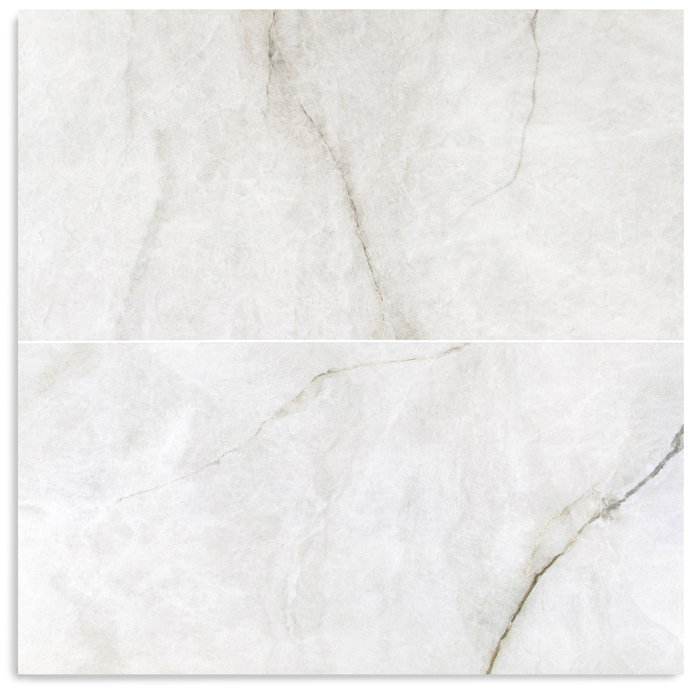 Nuvola Pearl 24x48 Marble Look Porcelain Tile in silver, gray, white with subtle veining from Large Format Tiles at Reno Source