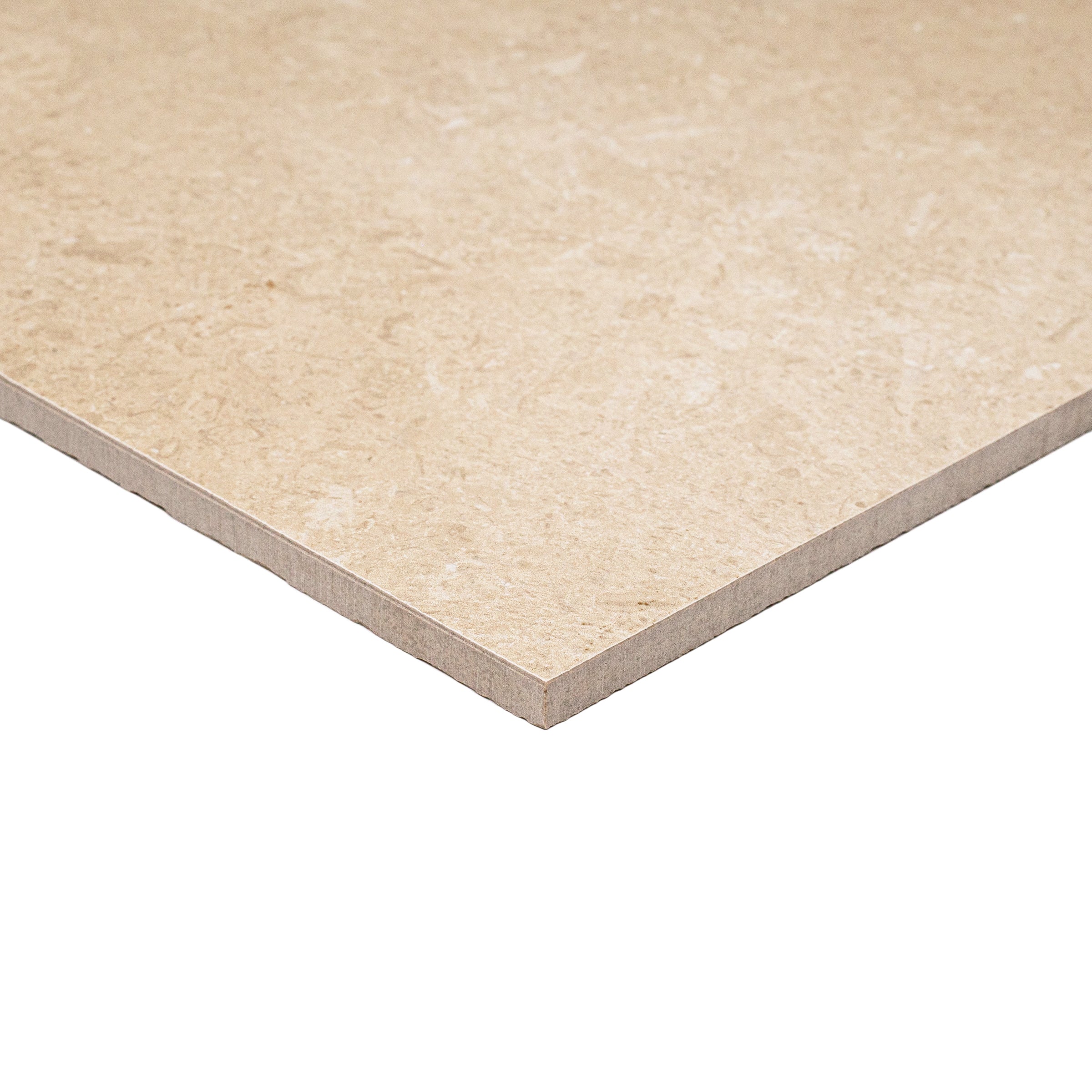 Beige Limestone Look 3D Matte Porcelain Tile Sample showcasing Porcelain quality from SAMPLES ONLY collection by Reno Source