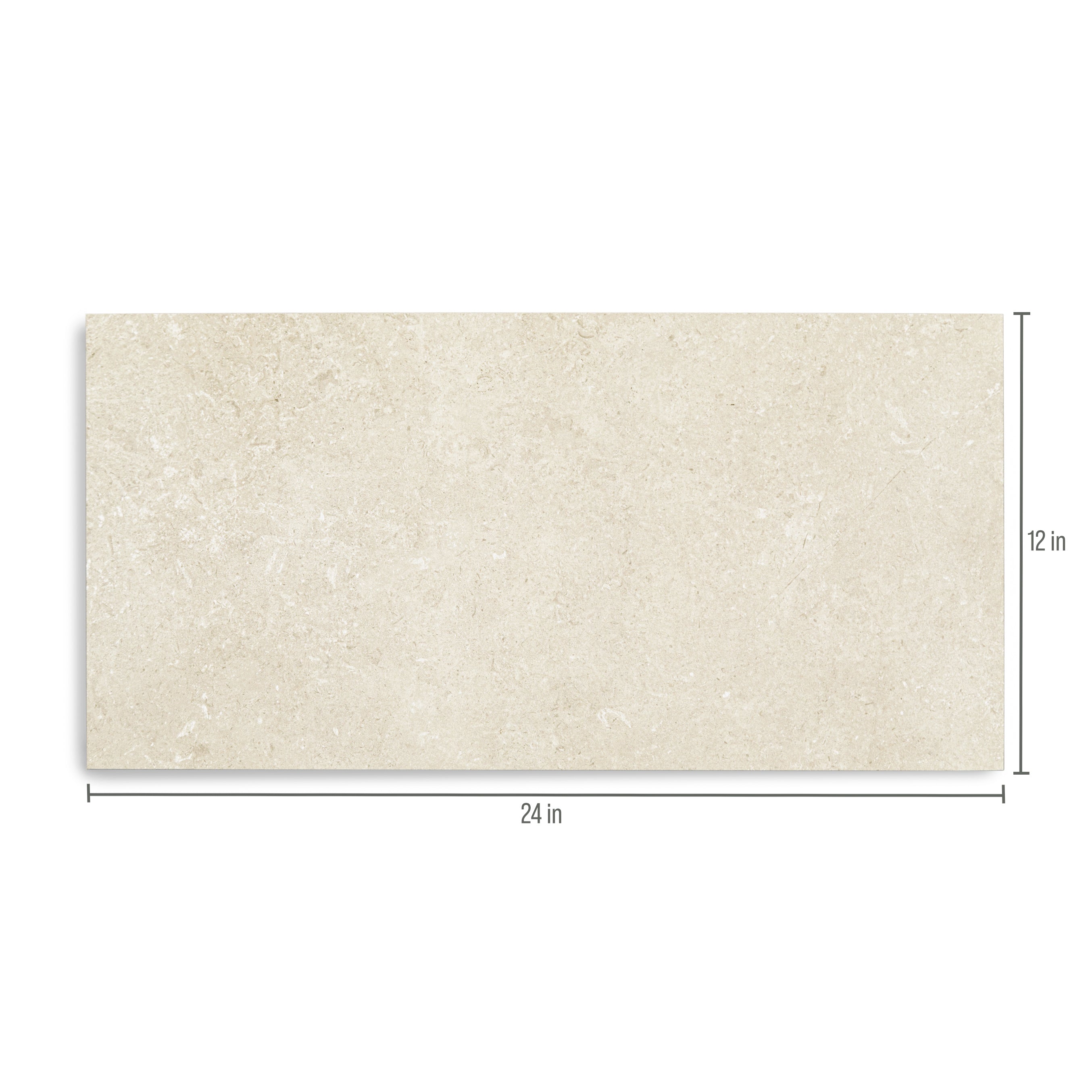 Beige Limestone Look 3D Matte Porcelain Tile in cream tone with granular texture from Stone Editions Porcelain Tile at Reno Source