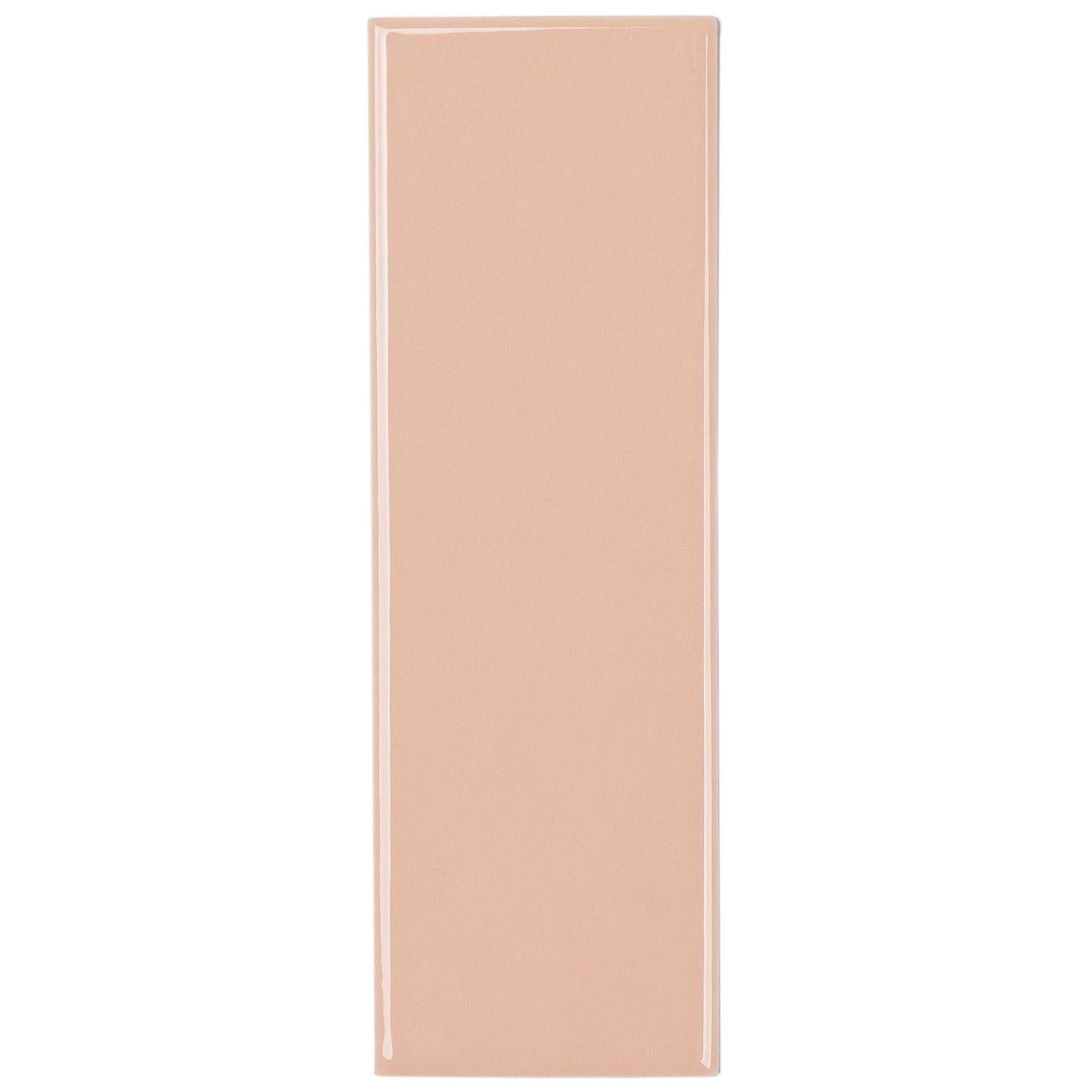Powder 2x6 Gloss Porcelain Tile Sample in soft beige from Porcelain collection, ideal for design-oriented flooring projects