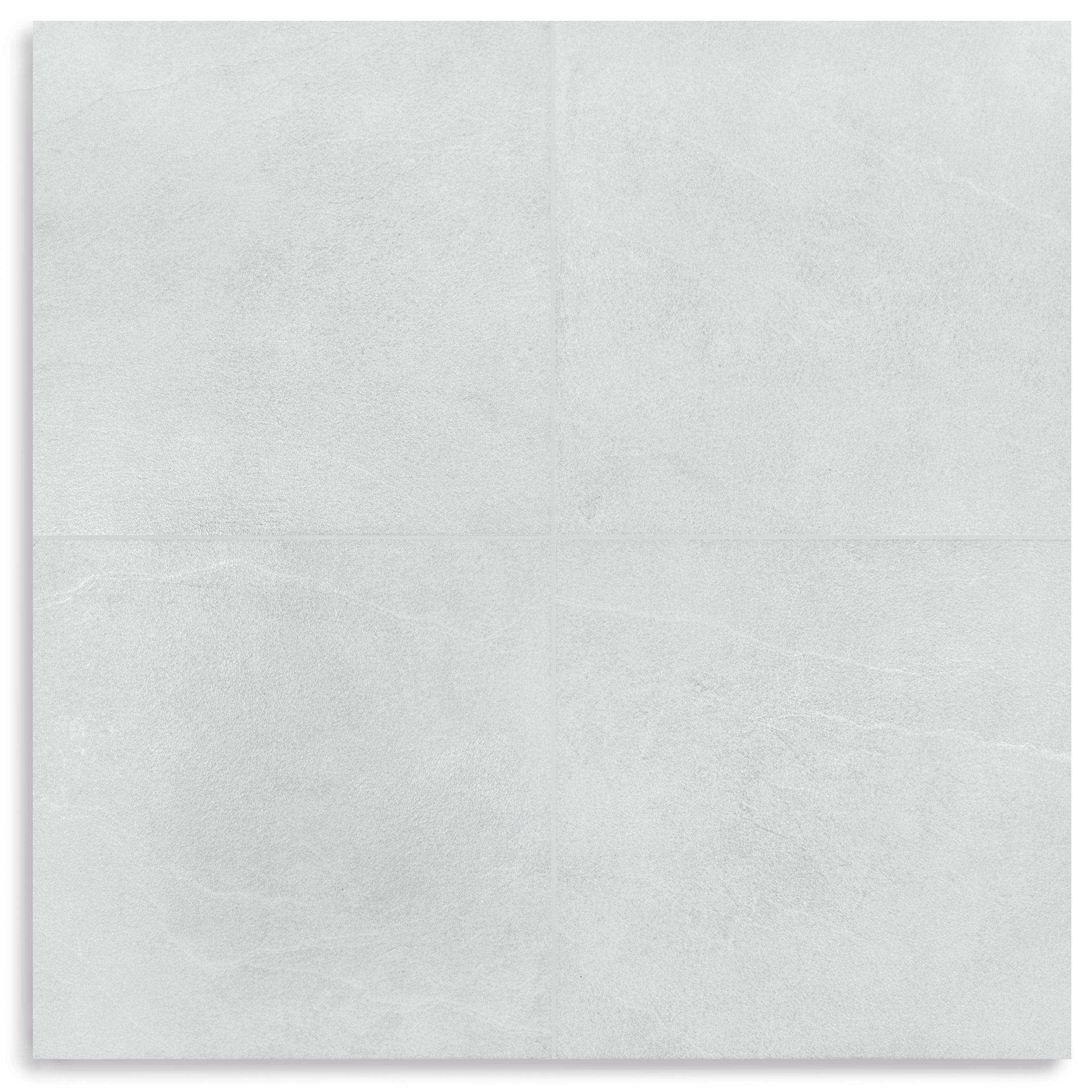 Pearl Slate Look Porcelain Tile in soft cool gray with subtle veining from Stone Editions Porcelain Tile Large Format Tiles