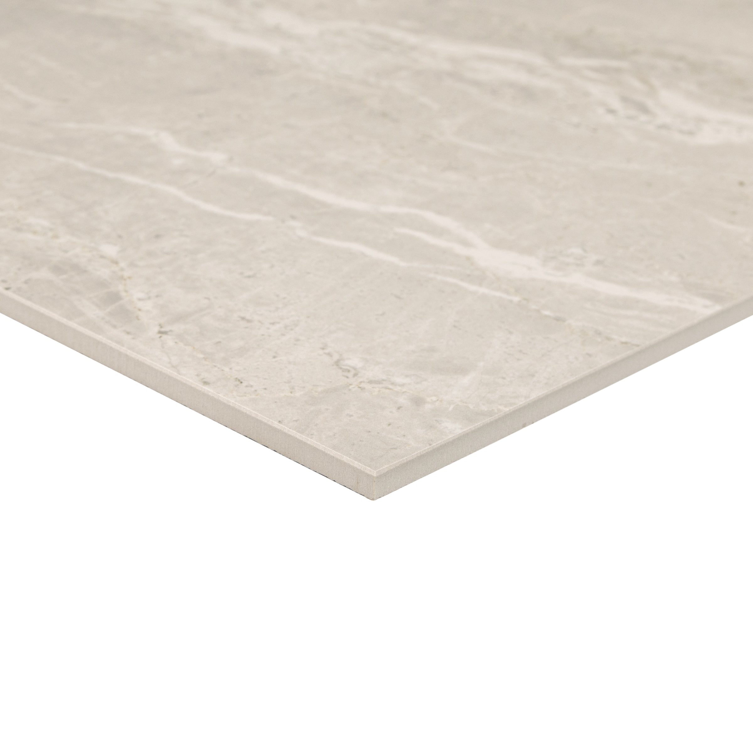 Ivory Marble Look Matte Porcelain Tile Sample showcasing elegant porcelain tile with a matte finish in Porcelain SAMPLES ONLY collection