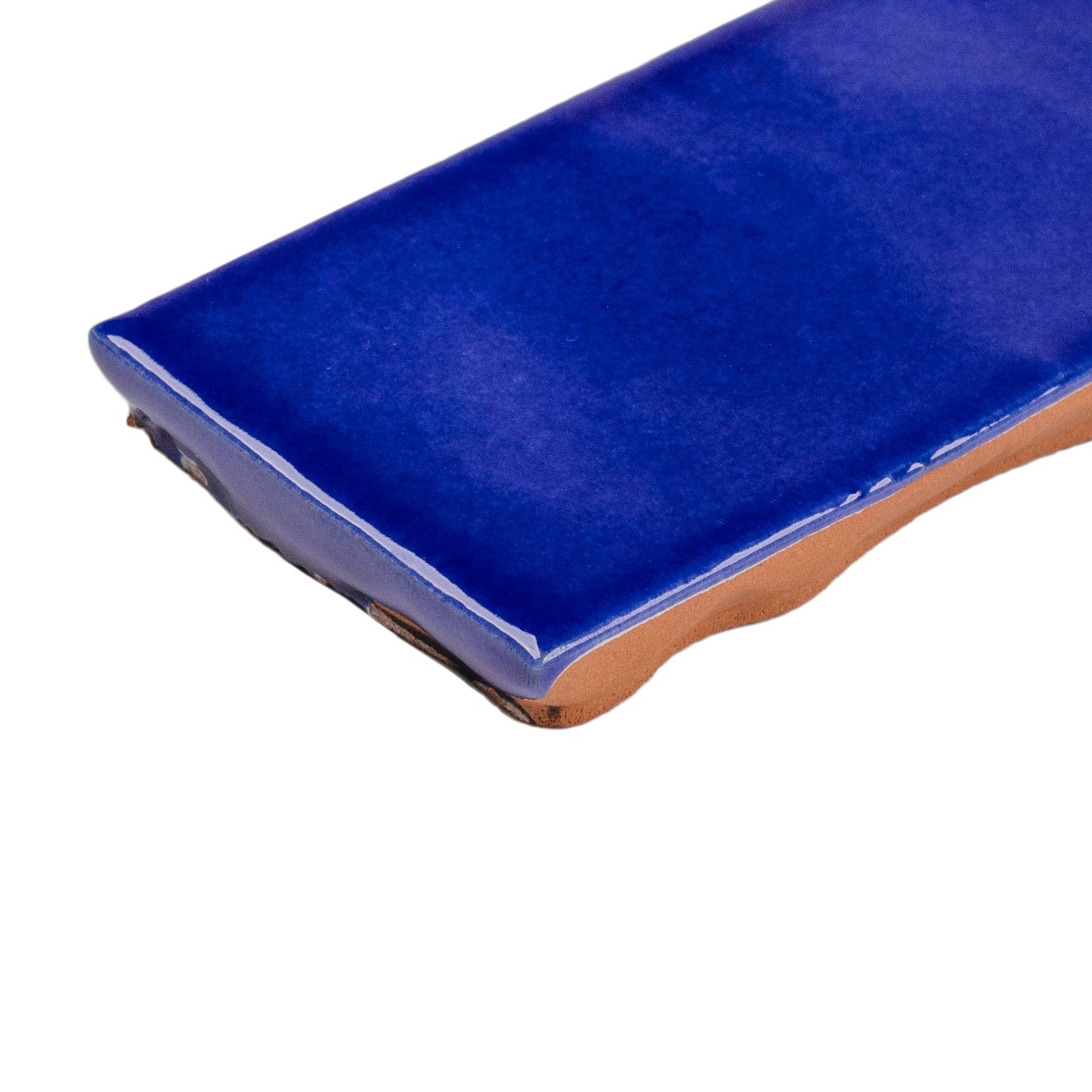 Sapphire Glossy Ceramic Tile in blue with a glossy finish from Small Format Tiles and Zel Glazed Ceramic Tiles collections