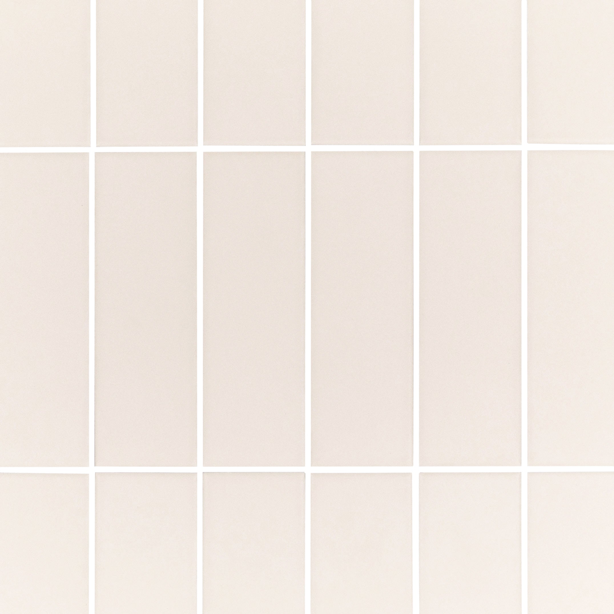 Colorblock Porcelain Tile in matte sand tone with clean 3x6 grid from Small Format Tiles New Arrivals Porcelain collection