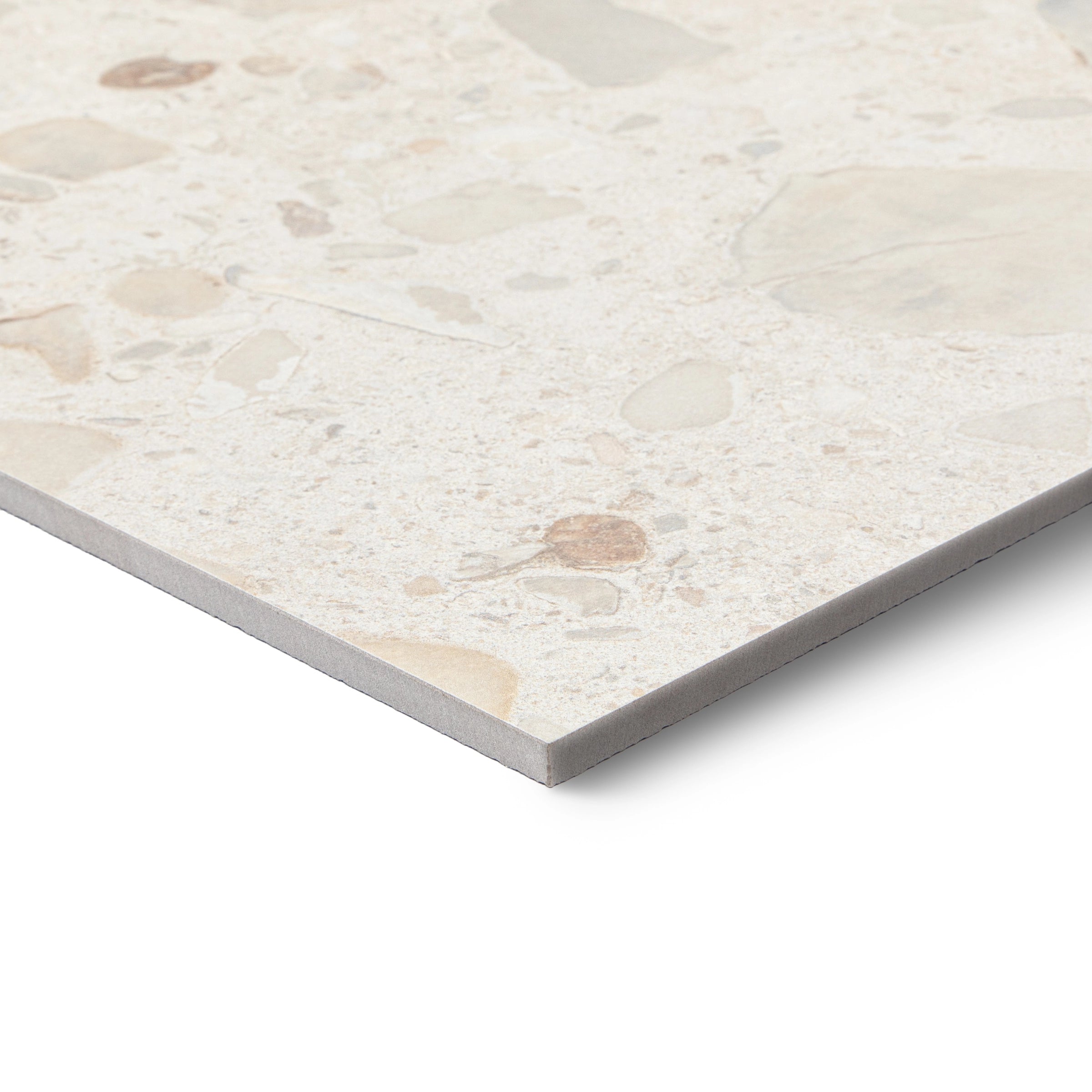 Ivory Matte Shell Cheppo Look Porcelain Tile Sample