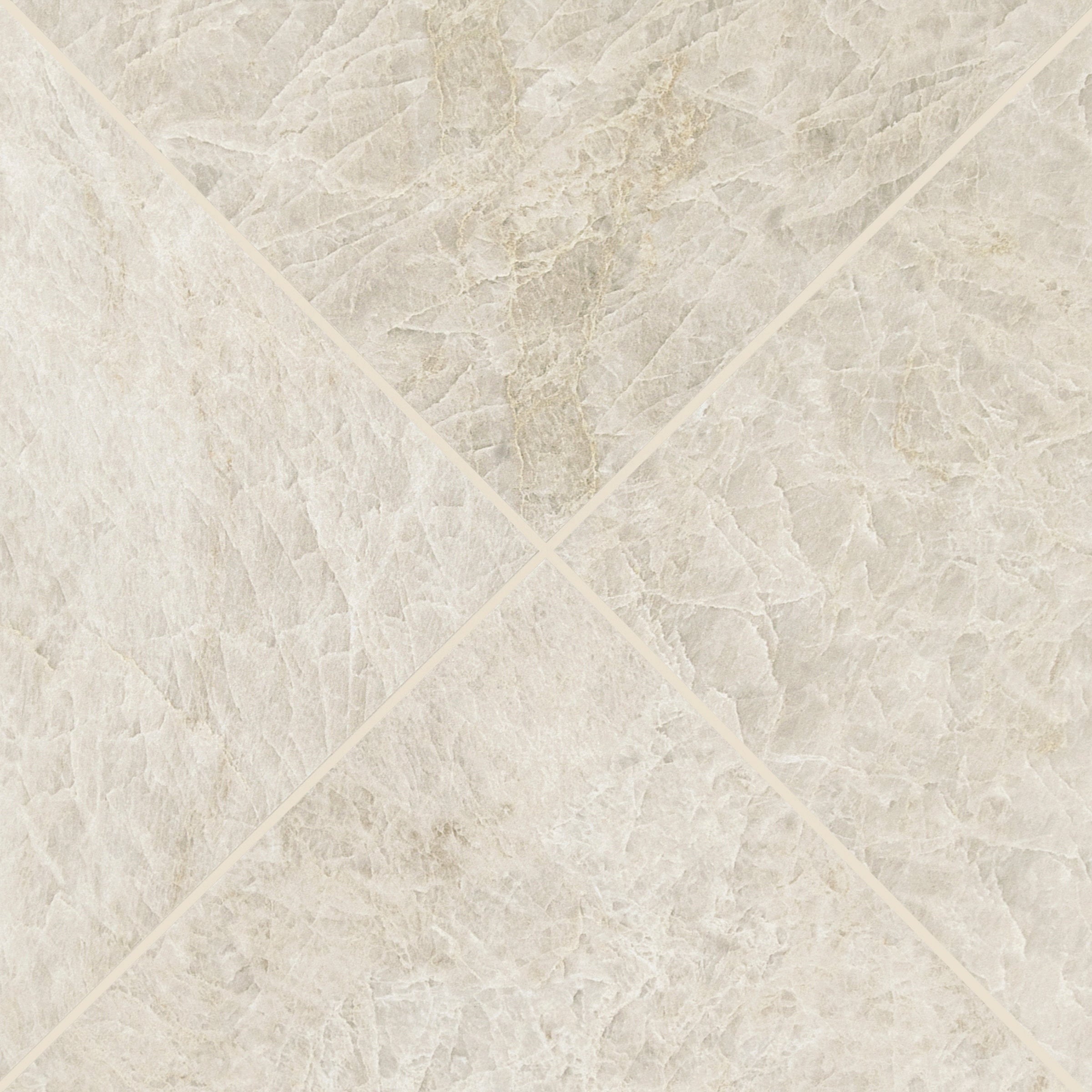 Taj Matte Marble Look Porcelain Tile featuring soft beige and golden tan veining on creamy ivory in Large Format Tiles collection
