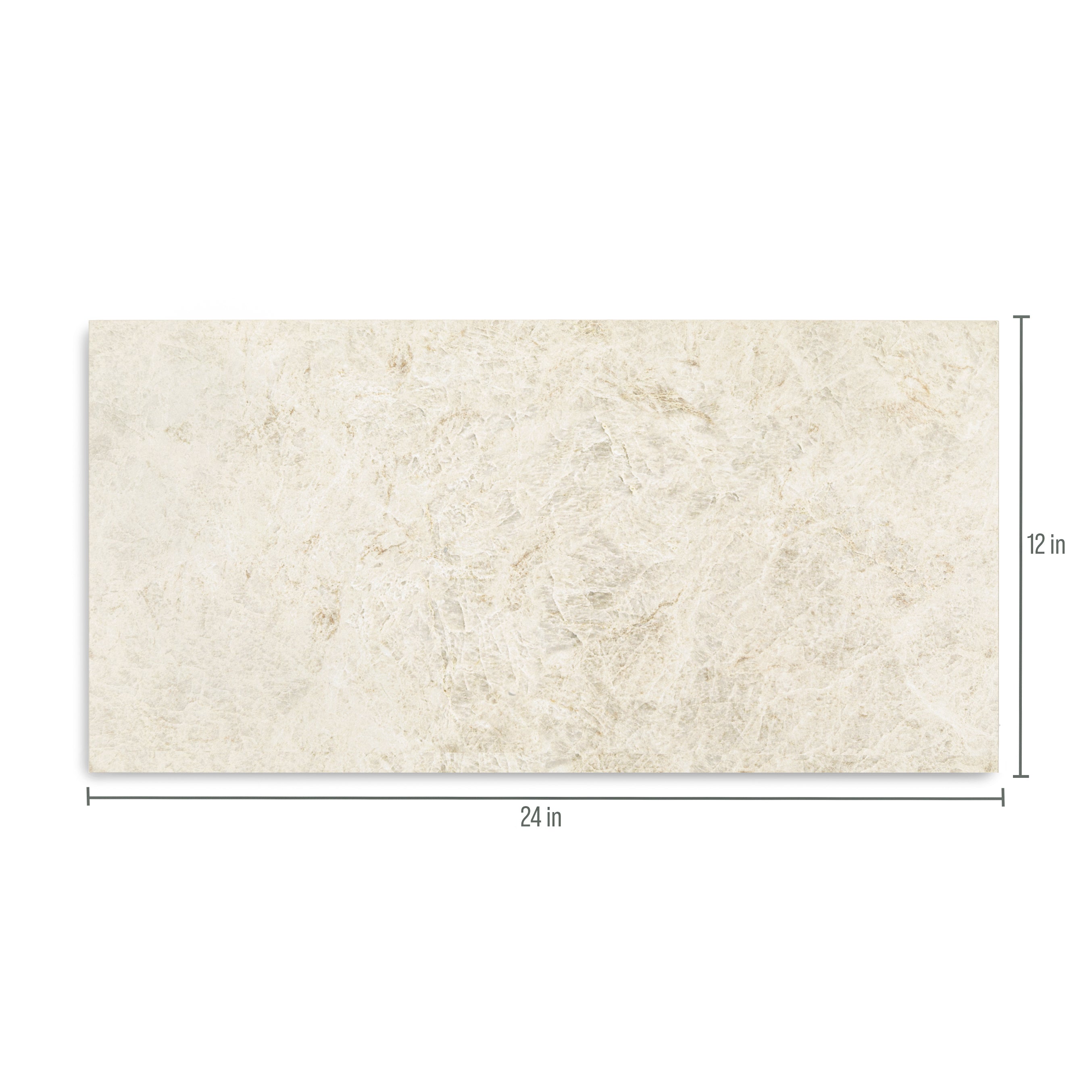 Taj Matte Marble Look Porcelain Tile in beige with sandy and golden tan veining from Large Format Tiles collection