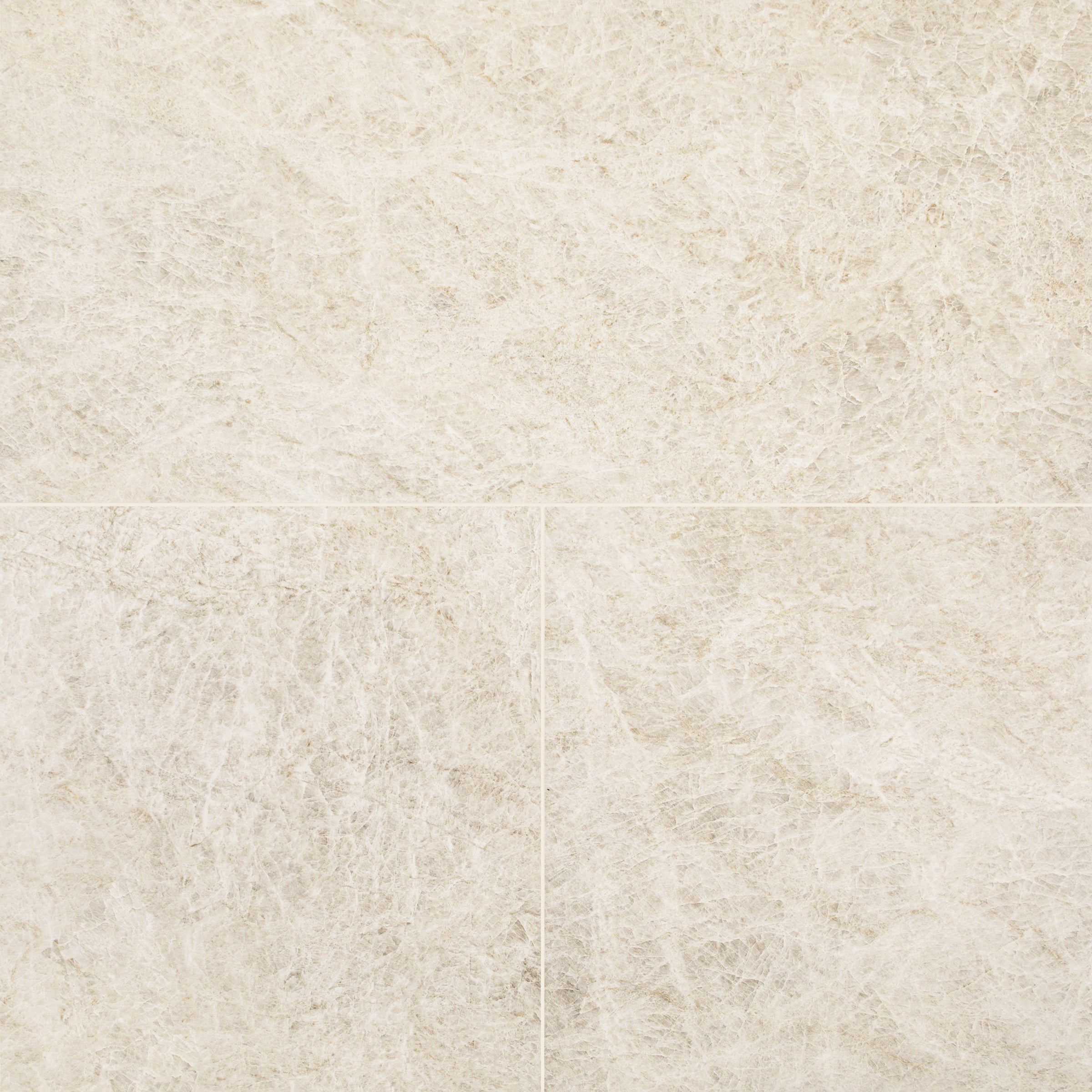 Taj Matte Marble Look Porcelain Tile featuring warm beige tones with sandy and golden tan veining from Large Format Tiles collection