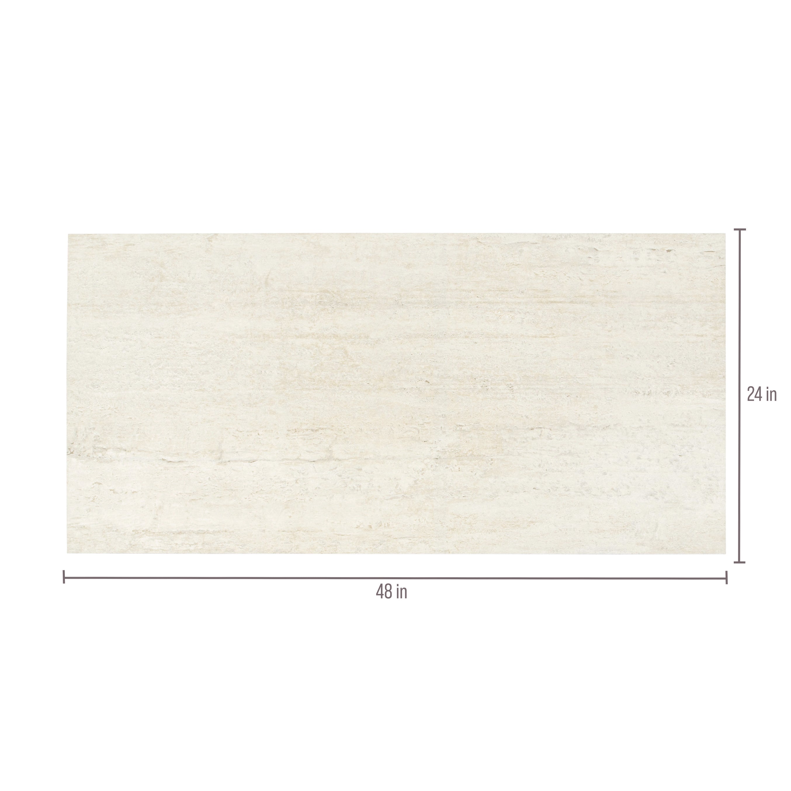 Travertino 3D Matte Porcelain Tile in beige and white featuring subtle warm taupe veining from Stone Editions Porcelain Tile collection