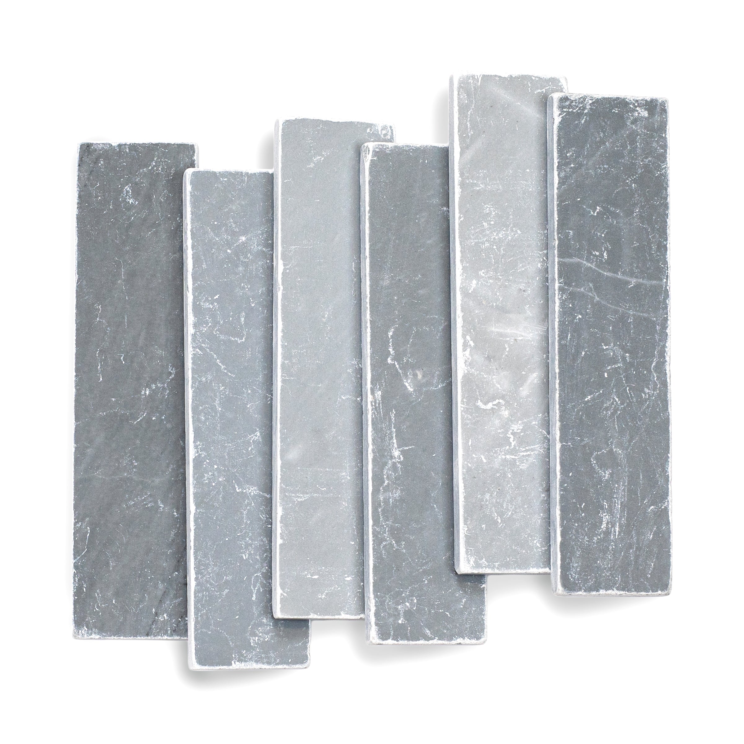 Bardiglio 2x8 Tumbled Marble Tile in gray with white veining from Tumbled Natural Stone Tiles Stone New Arrivals
