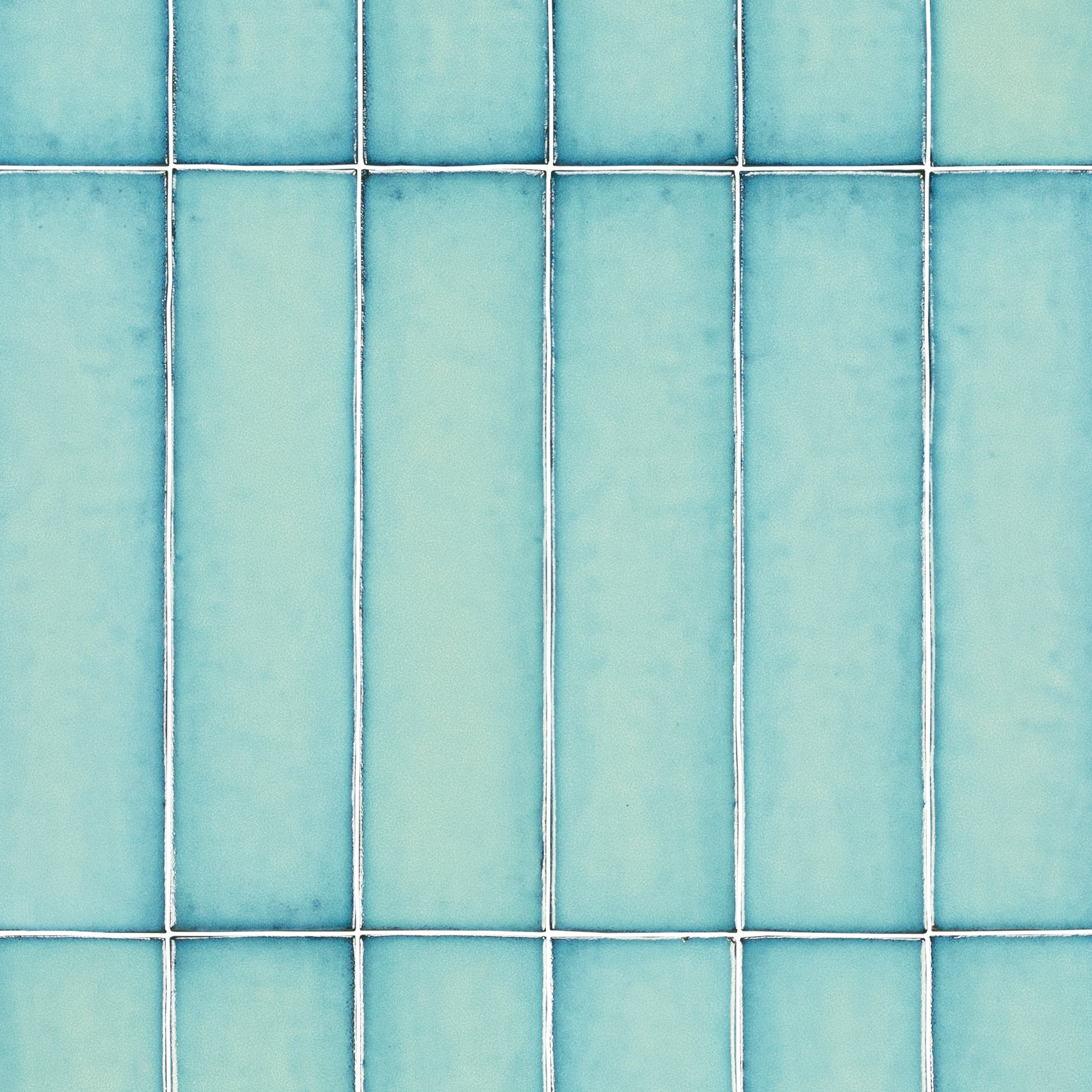 Turquoise Glossy Porcelain Tile in small format with ceramic material from Zel Glazed Ceramic Tiles and Porcelain collections