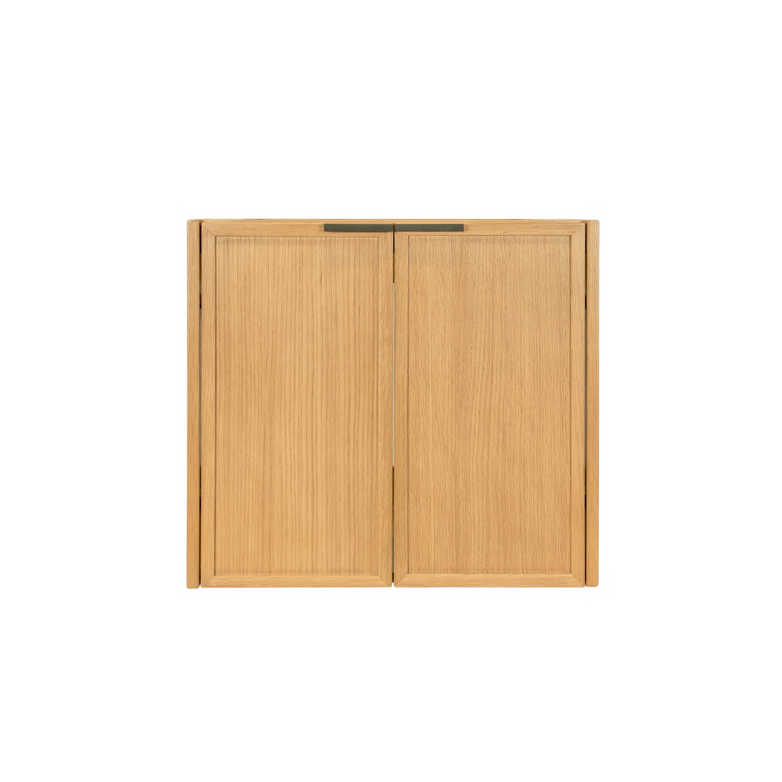 The Strand Bathroom Vanity in brown with slim shaker panel doors from Bathroom Vanities and Vanity - Harvest Oak collections